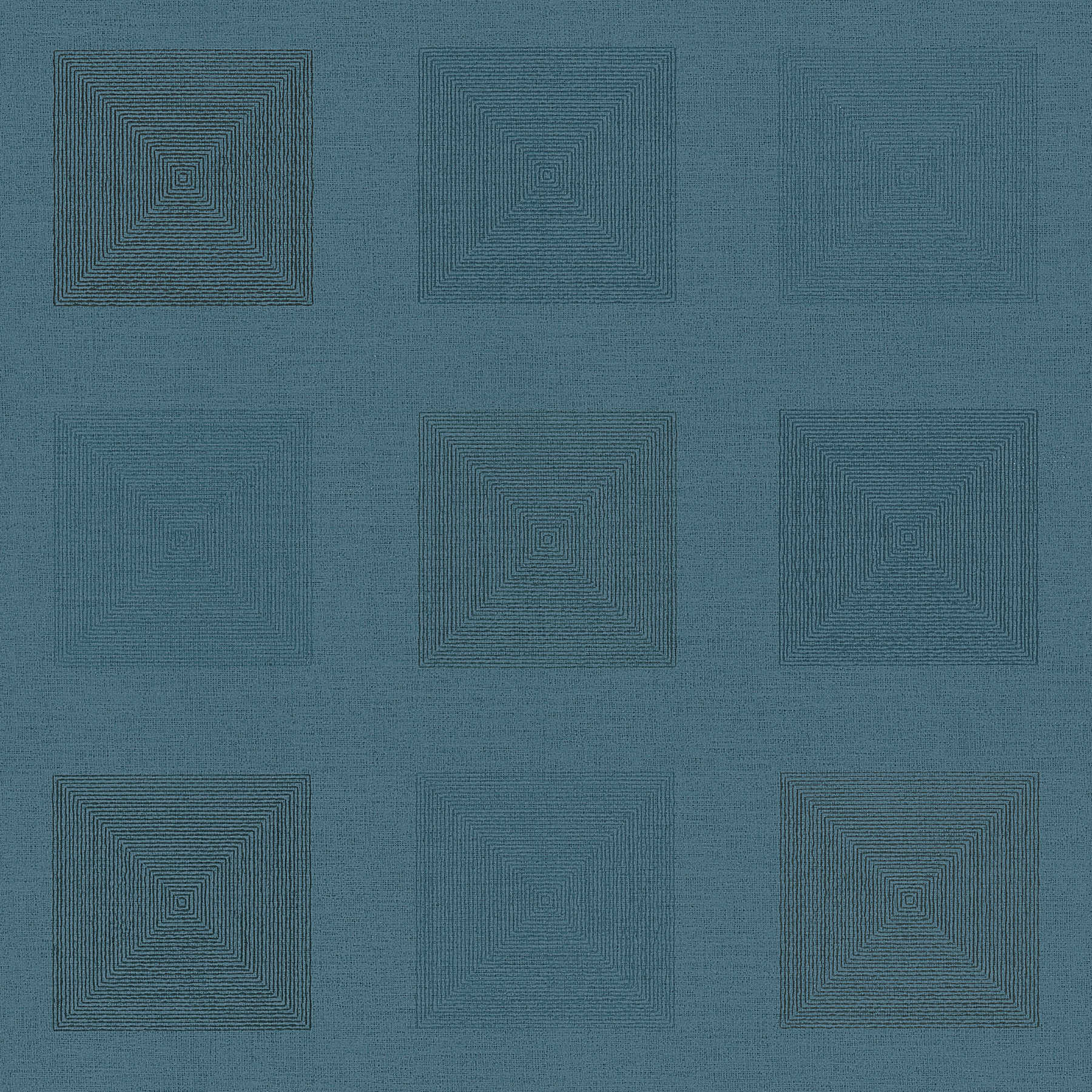         Afrikaans Behang Grafisch Patroon met Metaaleffect - Blauw
    