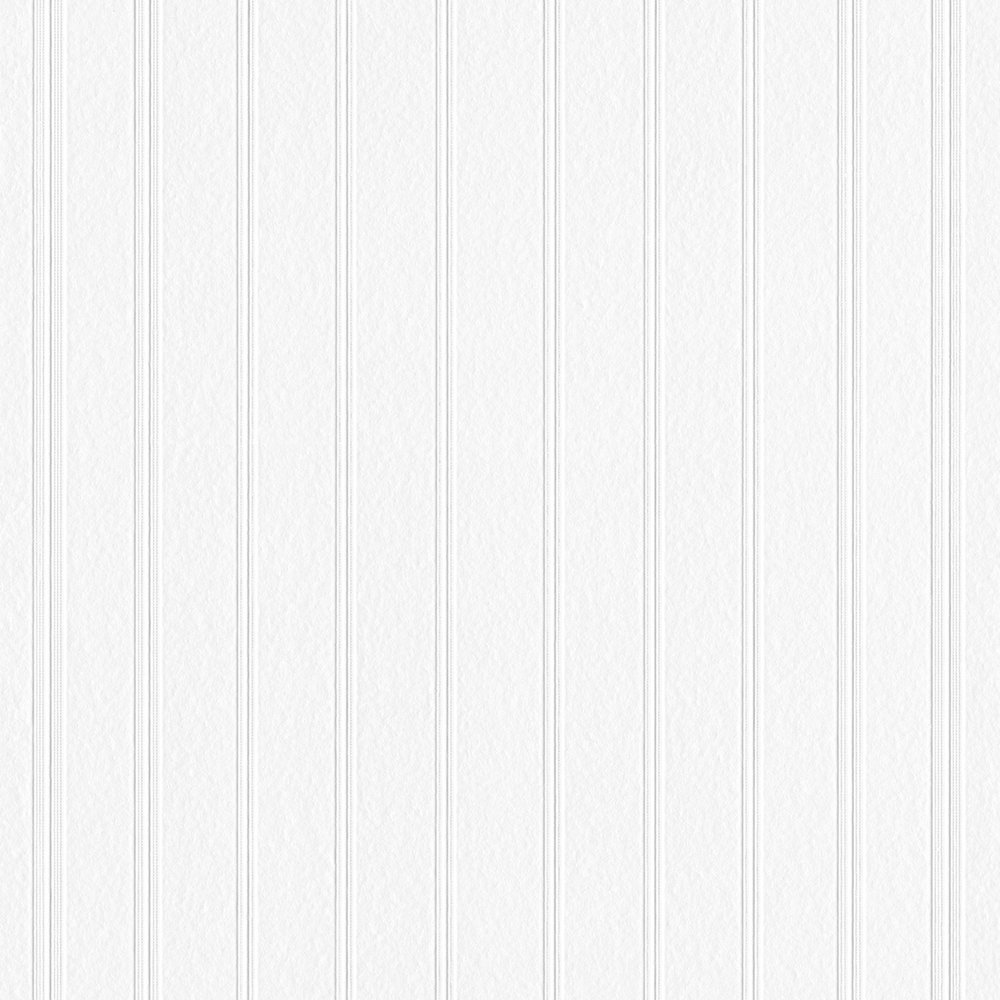             Paintable wallpaper 3D lines and stripes pattern - white
        