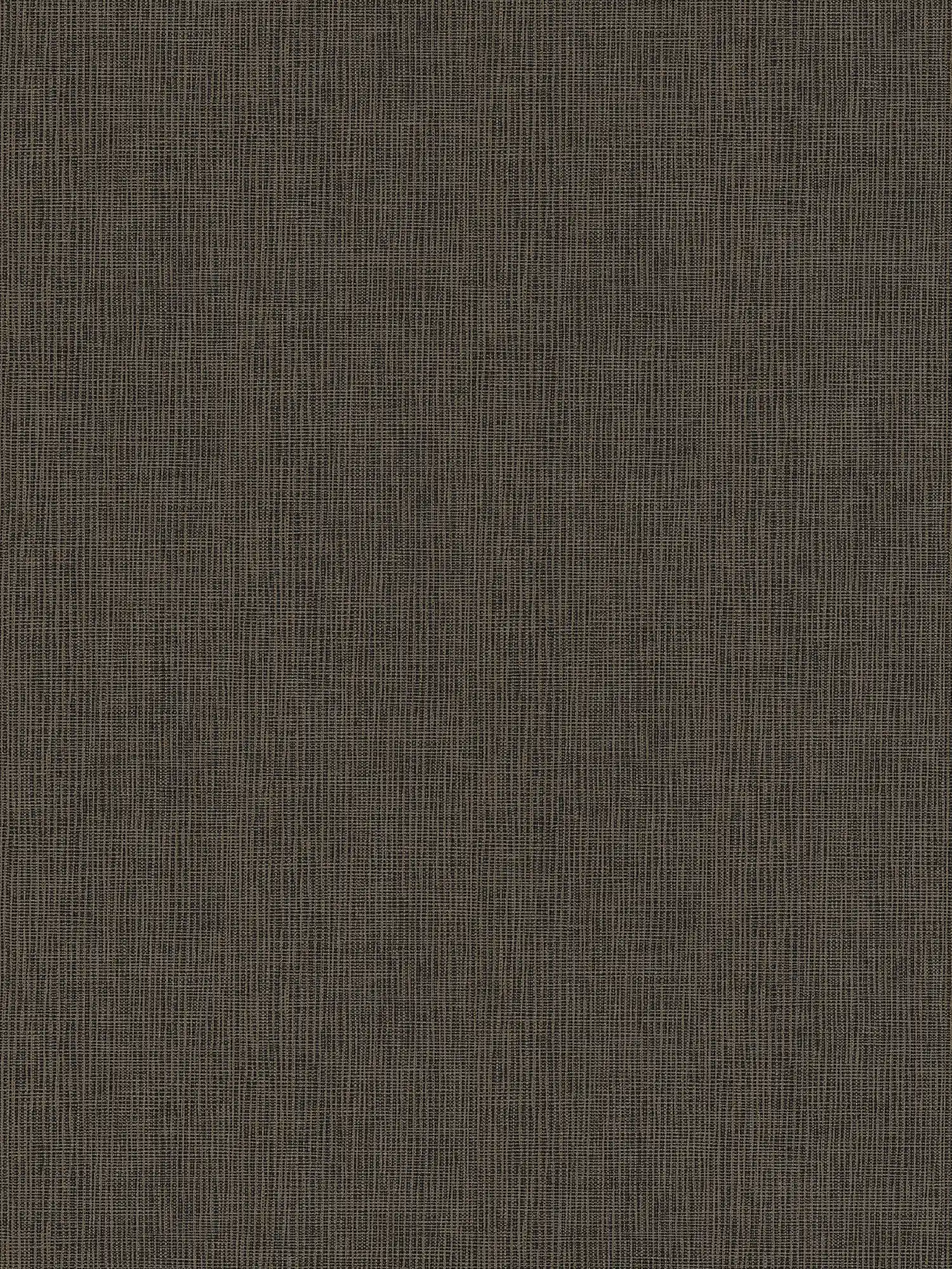 Papier peint intissé marron avec détails gris & or - bleu, gris, argent

