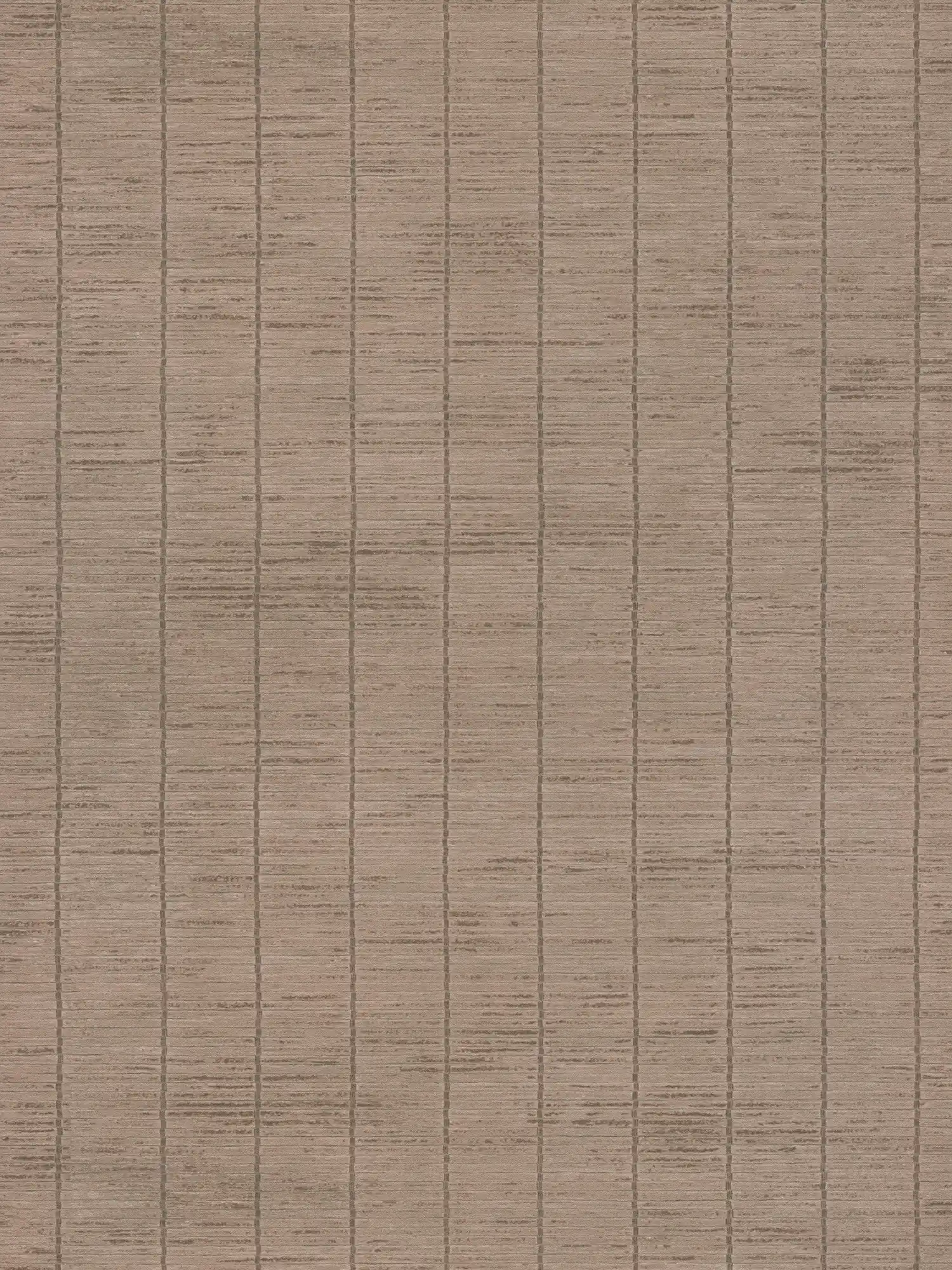         papier peint en papier intissé style asiatique avec aspect mur de bambous - marron
    
