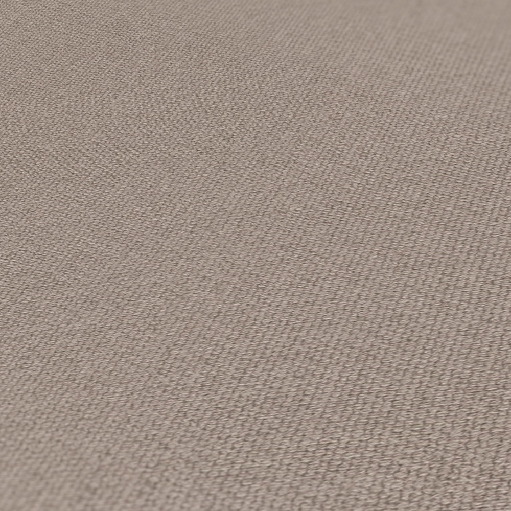             Wallpaper linen look with structural details, plain - grey, beige
        