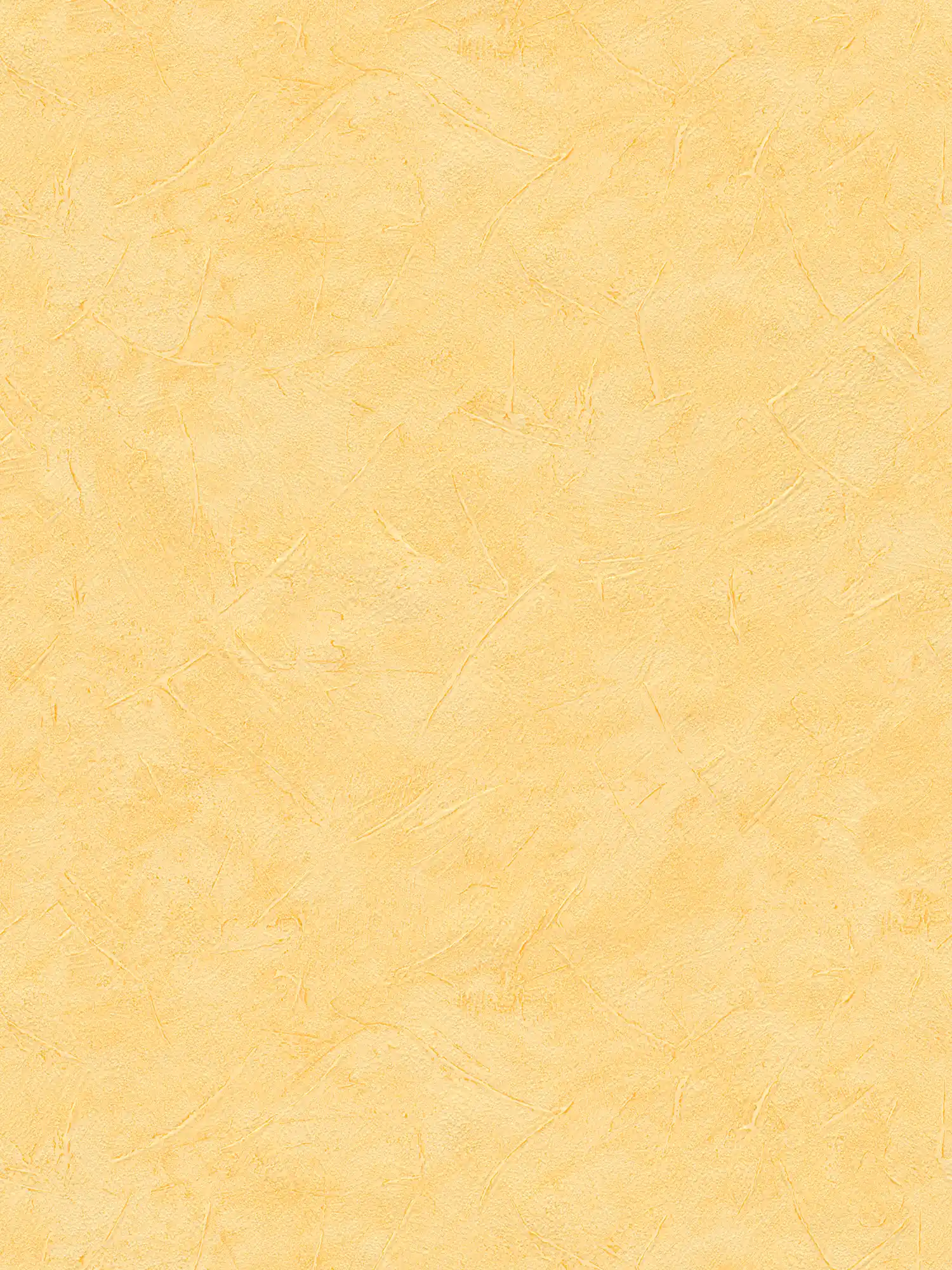 Plaster wallpaper wiping plaster yellow uni with structure pattern
