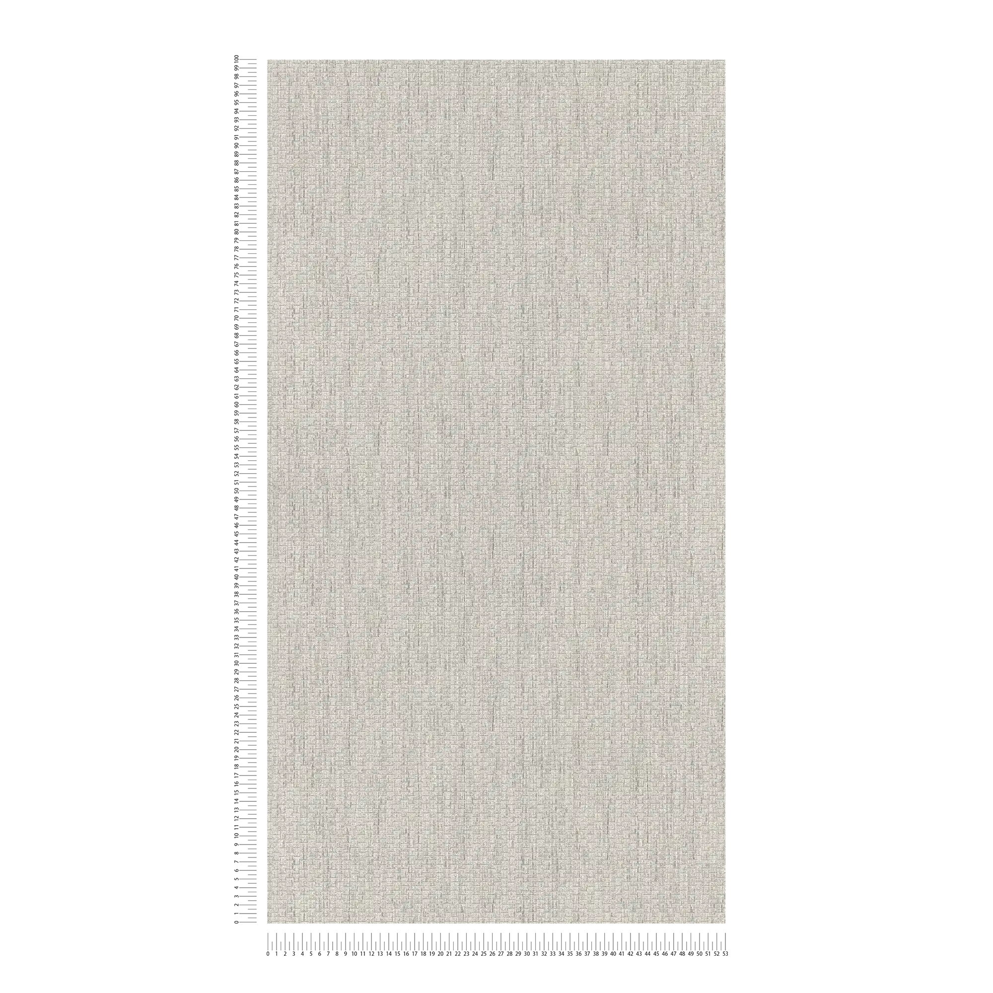             Wallpaper with raffia natural fabric pattern - grey
        