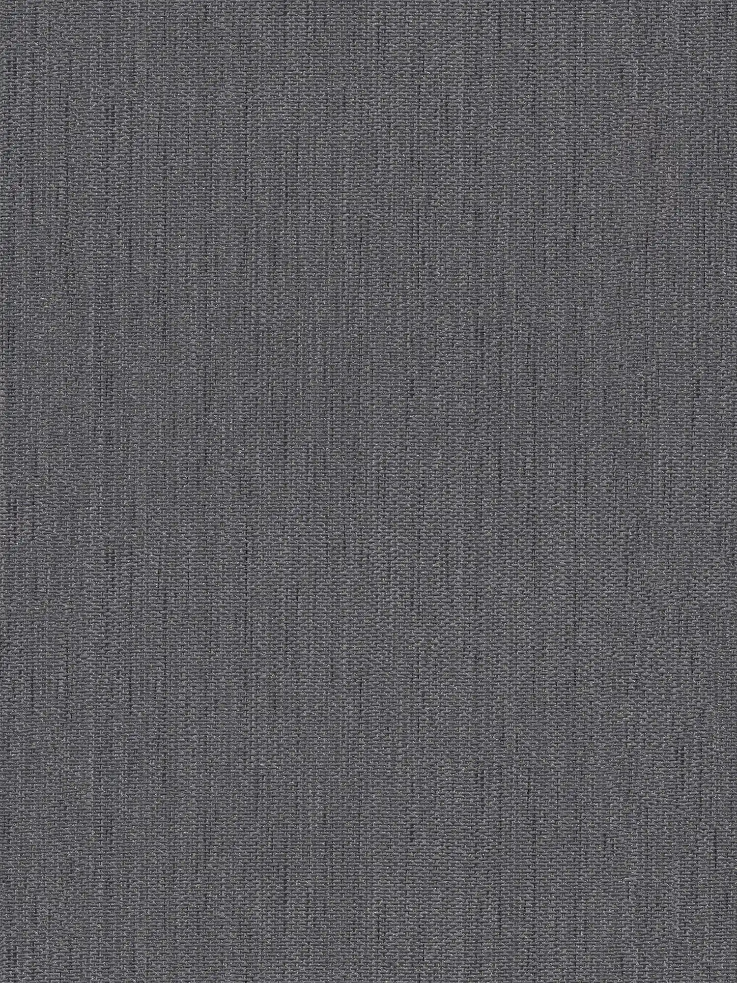 Papier peint aspect lin avec structure textile - gris, noir
