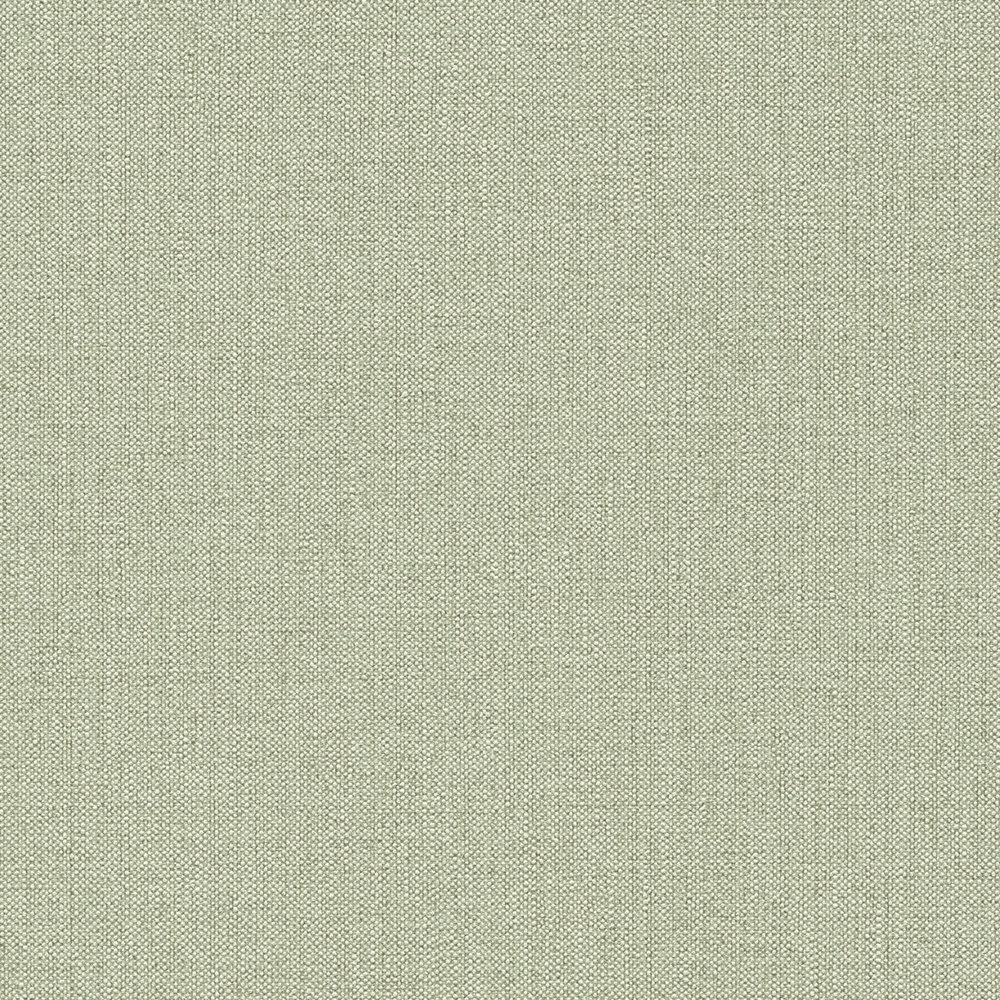             Carta da parati in tessuto non tessuto verde con aspetto di lino in stile scandi
        