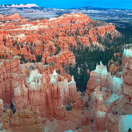         Canyon panorama red & white rock mural
    