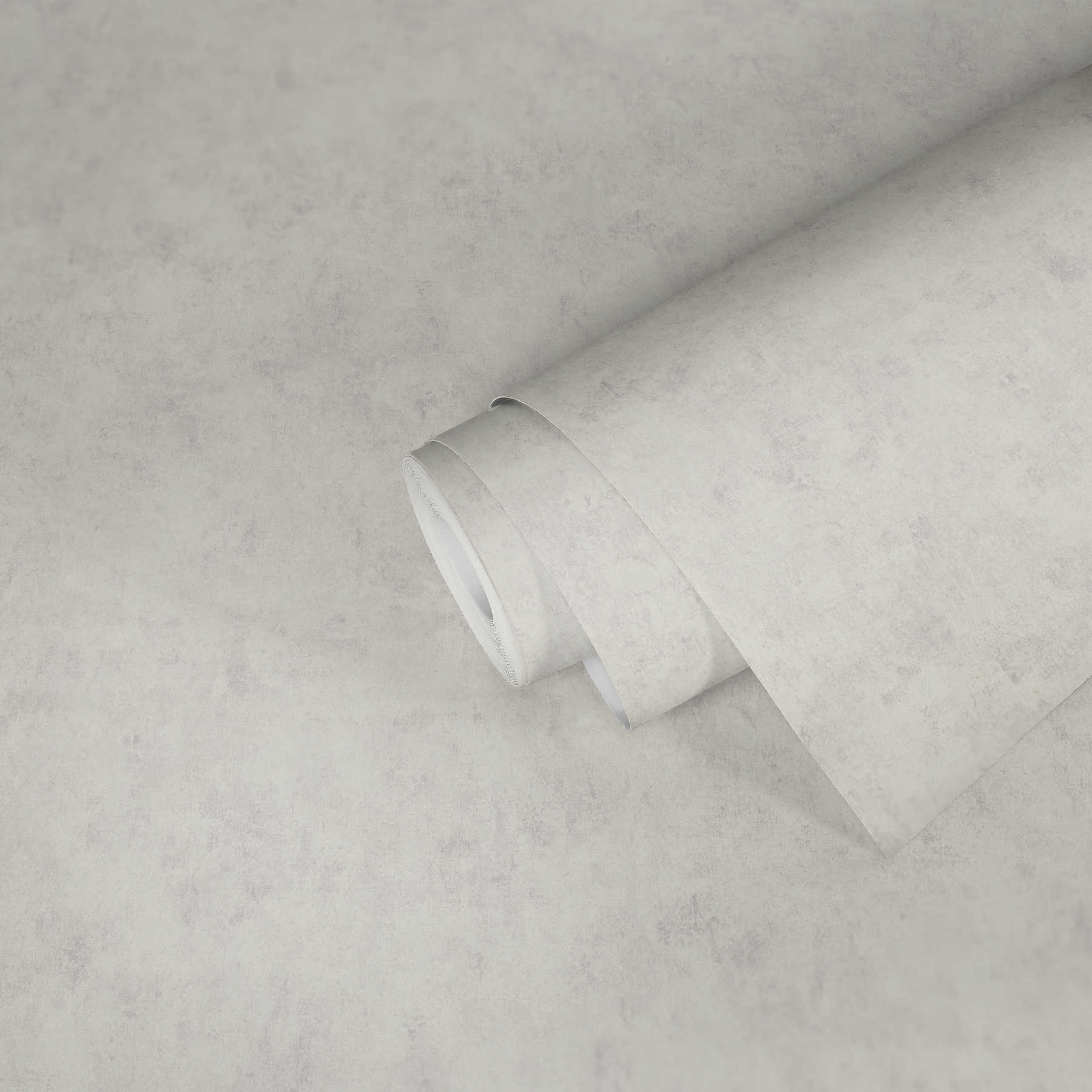             Carta da parati effetto cemento grigio chiaro con tratteggio, motivo a texture ed effetto lucido
        
