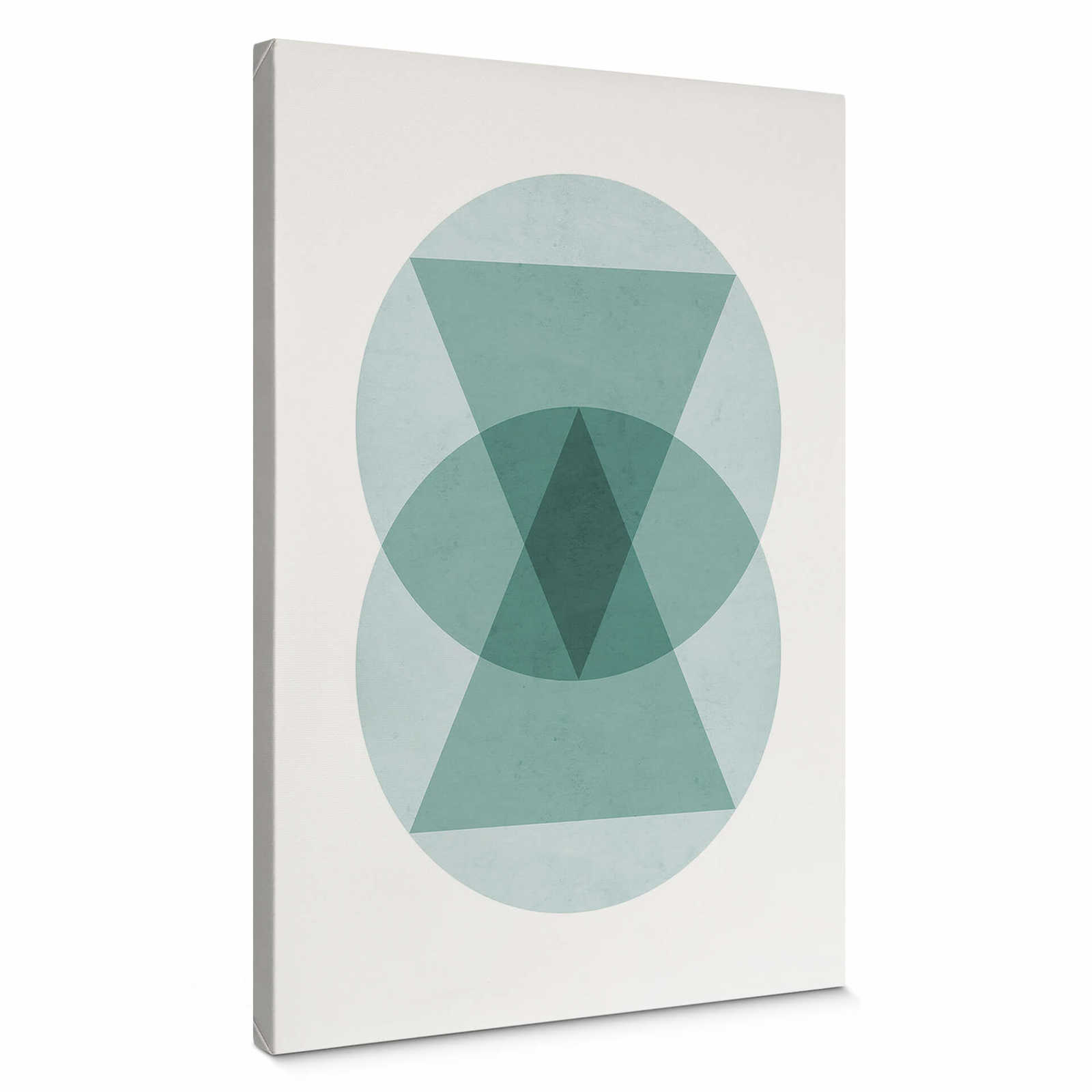         Canvas print geometric pattern circles triangles
    