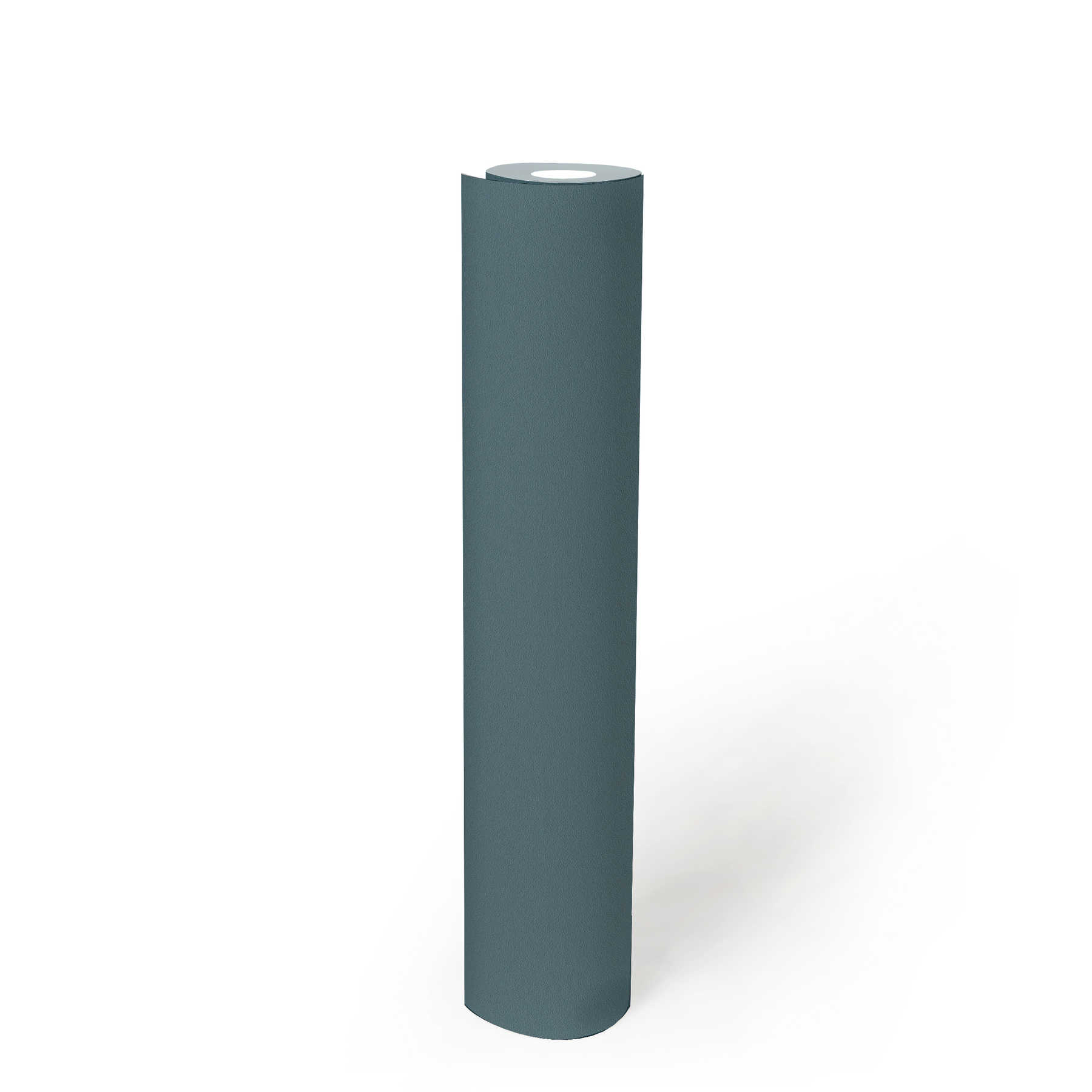             Non-woven wallpaper petrol blue plain, matt with smooth structure
        