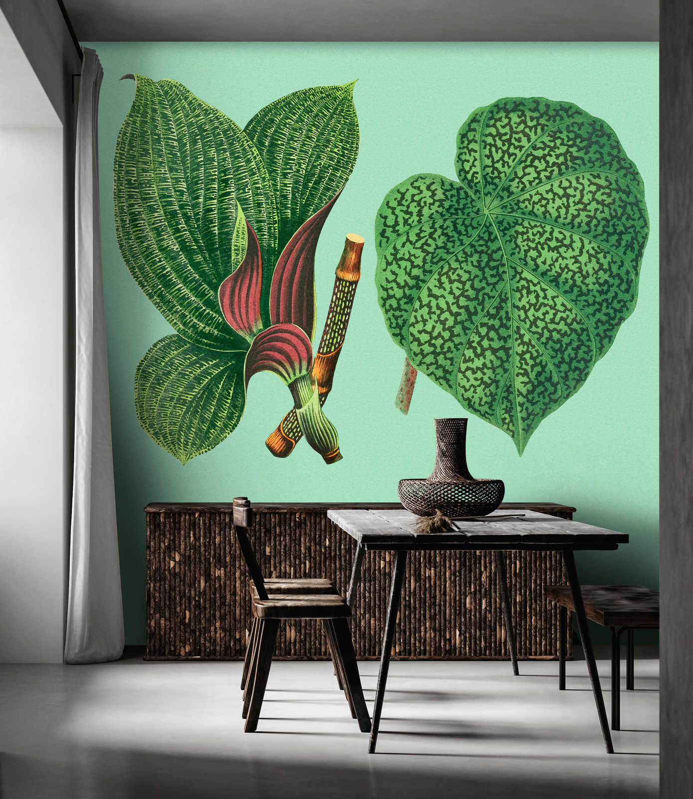             Jardín de hojas 2 - Hojas de papel pintado de fotos verde con plantas tropicales
        