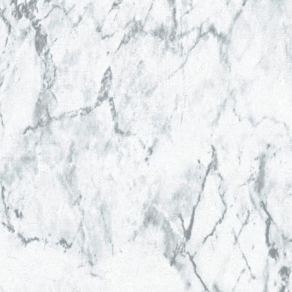             Carta da parati in tessuto non tessuto con effetto marmo - bianco, grigio
        