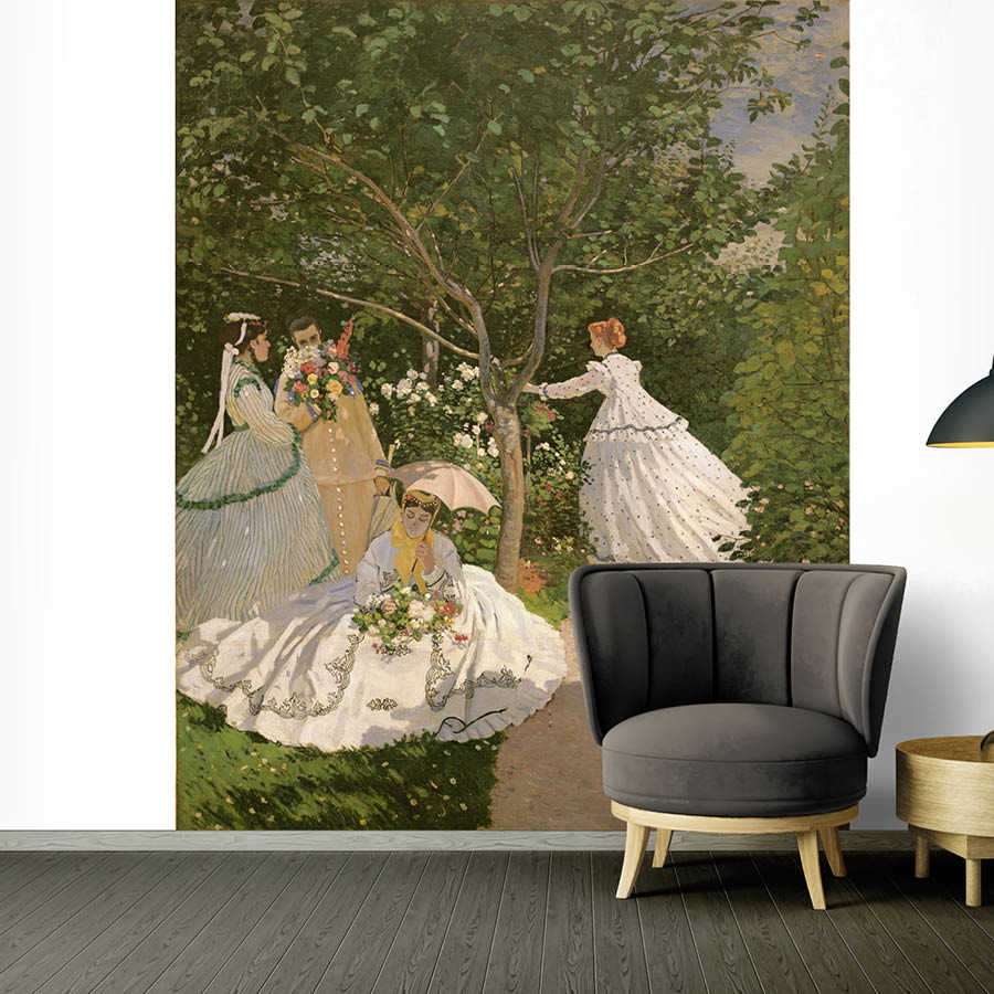Photo wallpaper "Women in the garden" by Claude Monet

