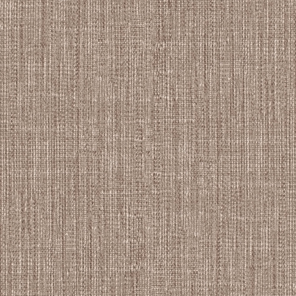             Non-woven wallpaper linen look with tone-on-tone pattern - brown, cream
        
