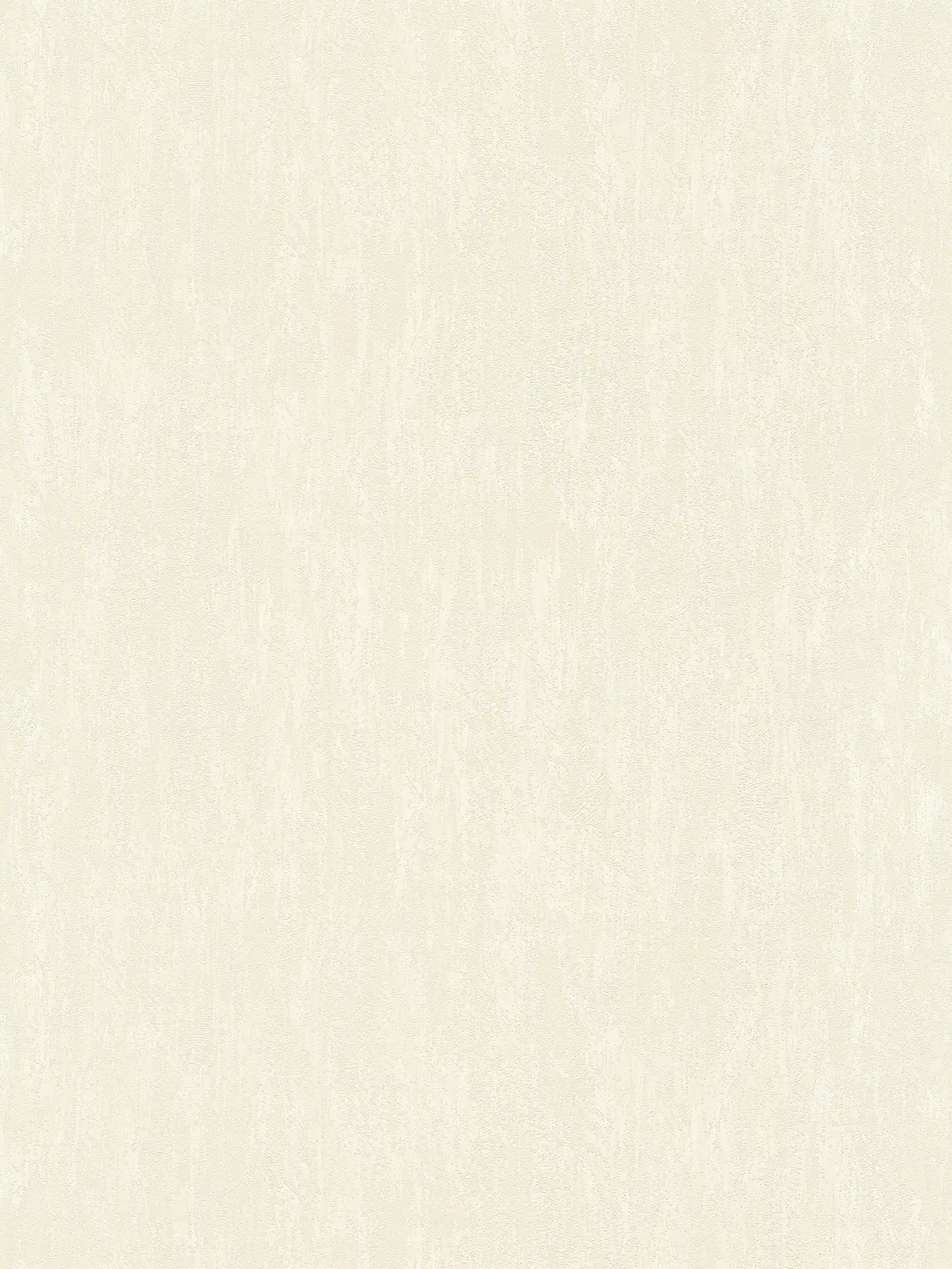 Neutral plain wallpaper in plaster look - cream
