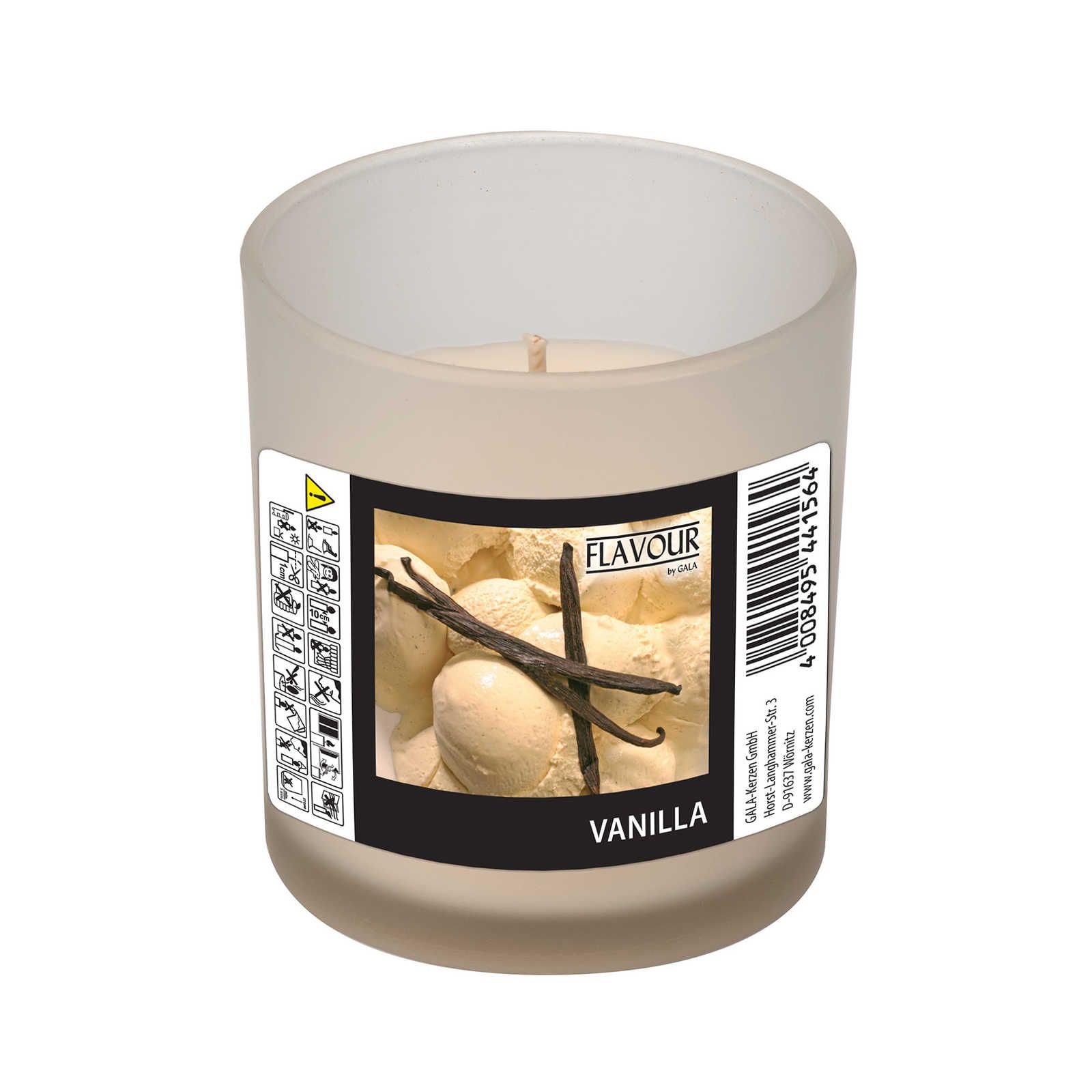             Candela profumata alla vaniglia con fragranza cremosa di vaniglia - 110g
        