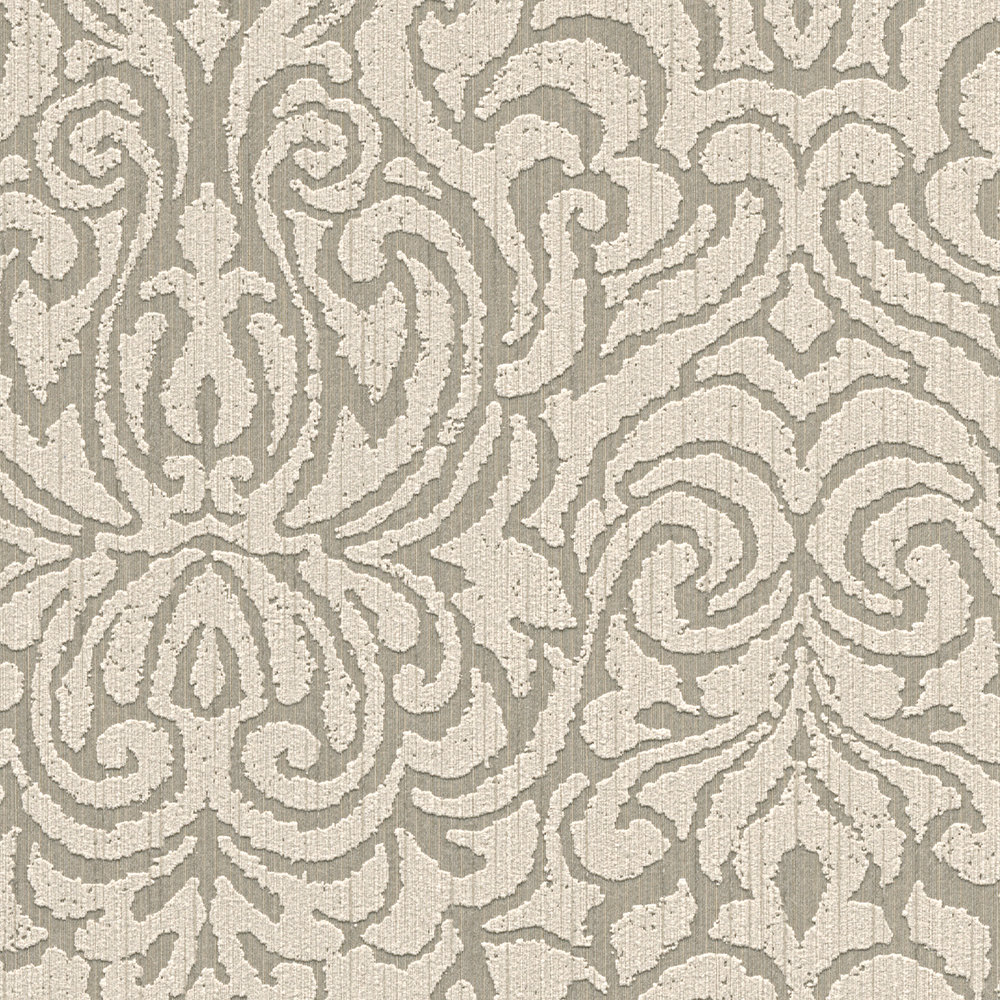             wallpaper ornaments in used look with texture effect - beige, brown
        