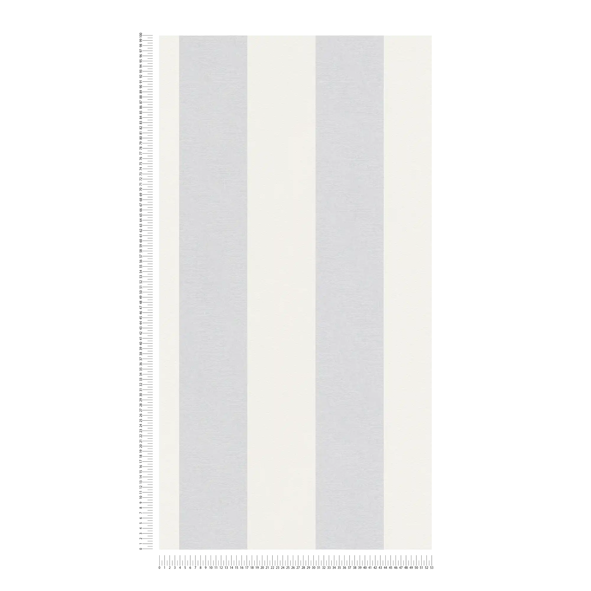             Paintable stripes wallpaper block stripes with 3D look - white
        