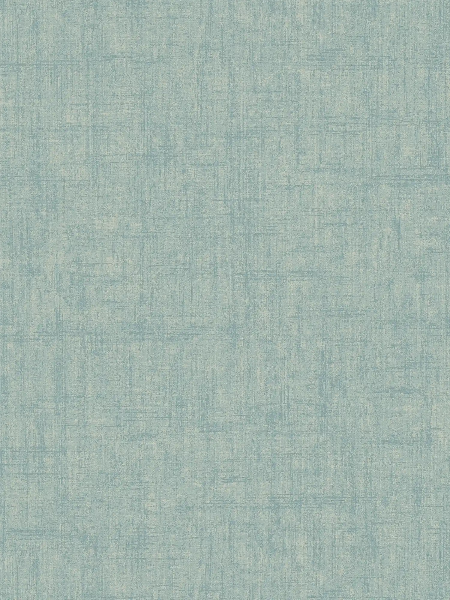 Watergroen behang, grove linnenlook - Blauw, Groen
