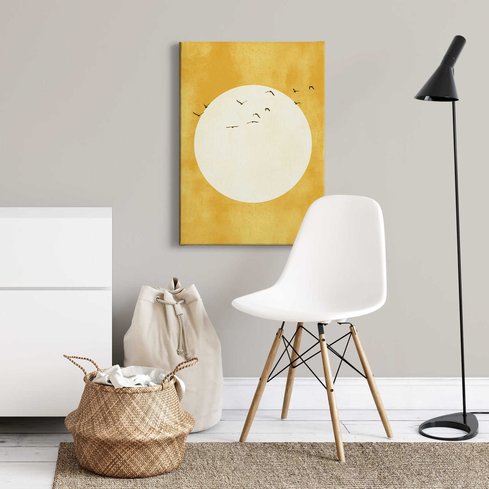             Canvas print "Sunshine" by Kubistika – gold, white
        