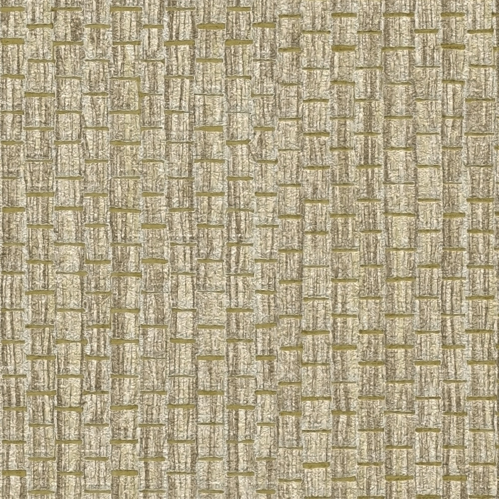             Nature wallpaper reed mat design - beige, grey
        