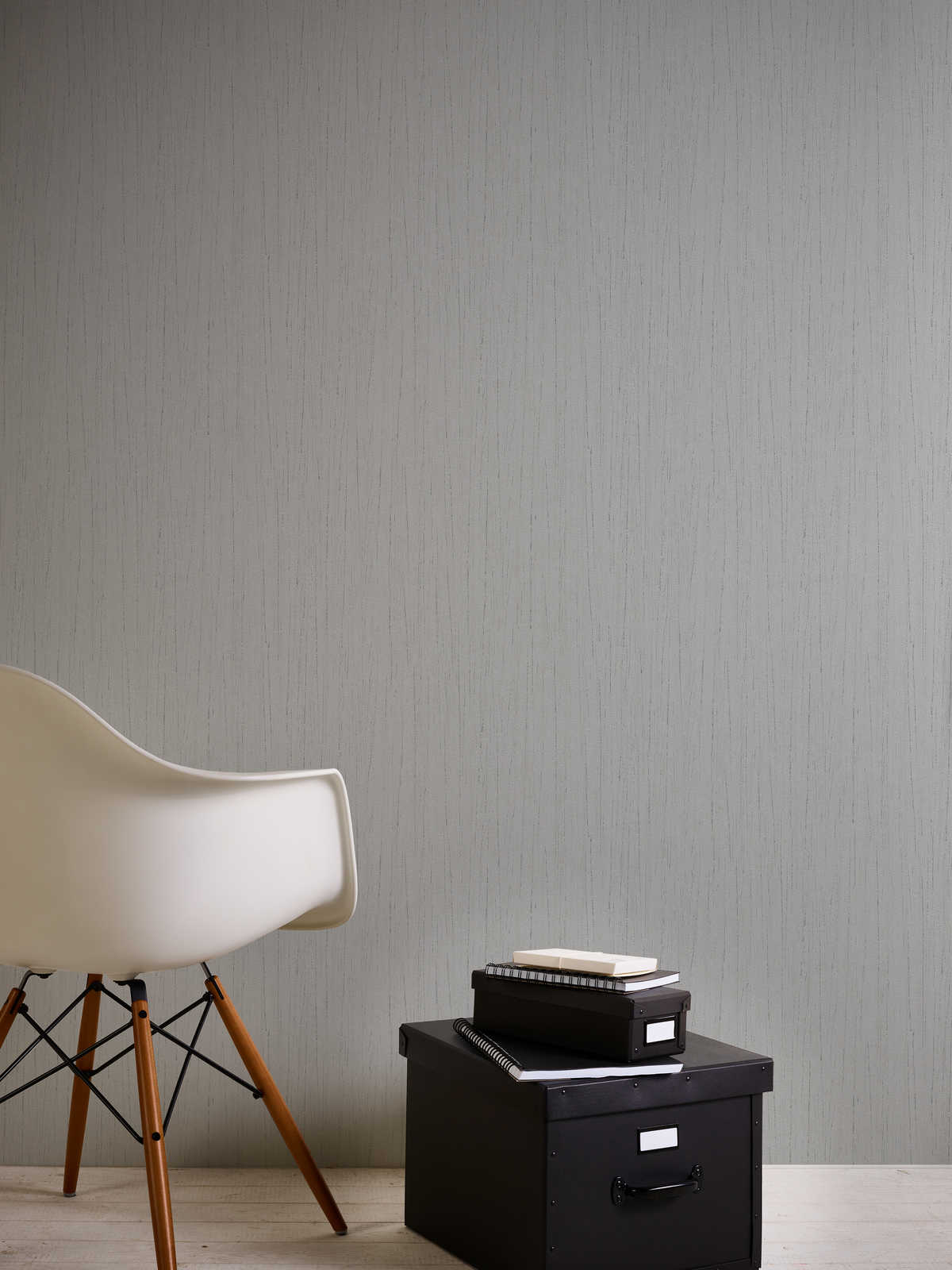             Dove Grey Behang met Textuur & Kleureffect - Grijs
        