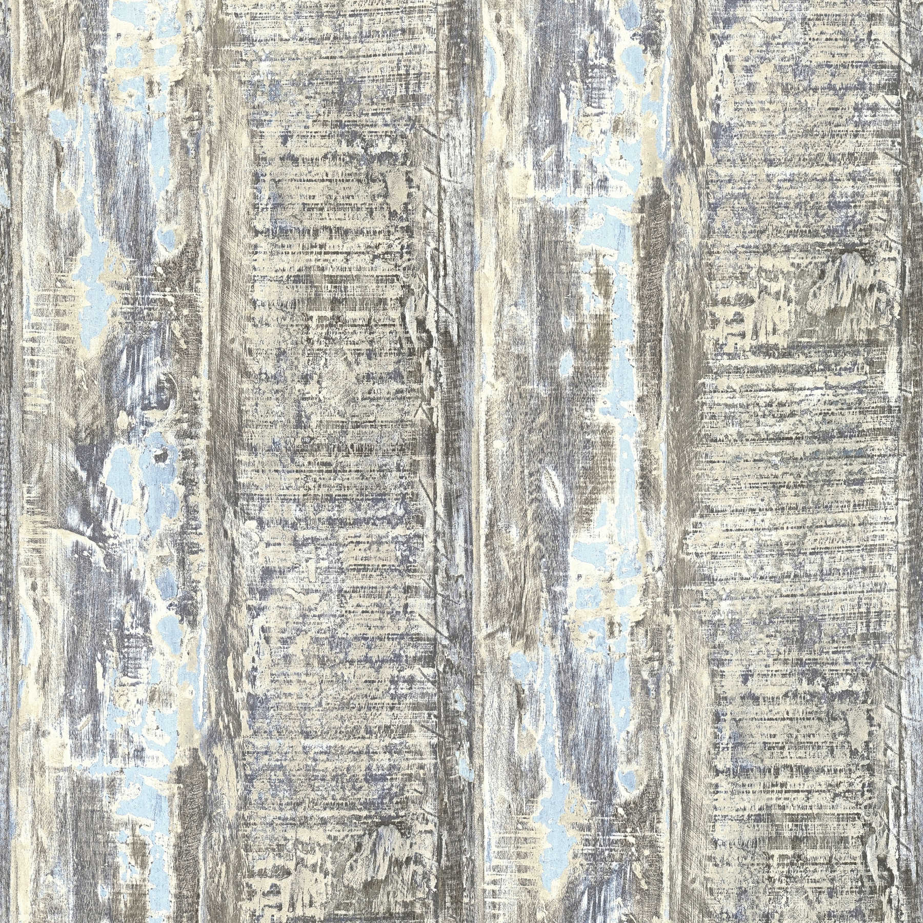 Industrial style - wood look wallpaper - beige
