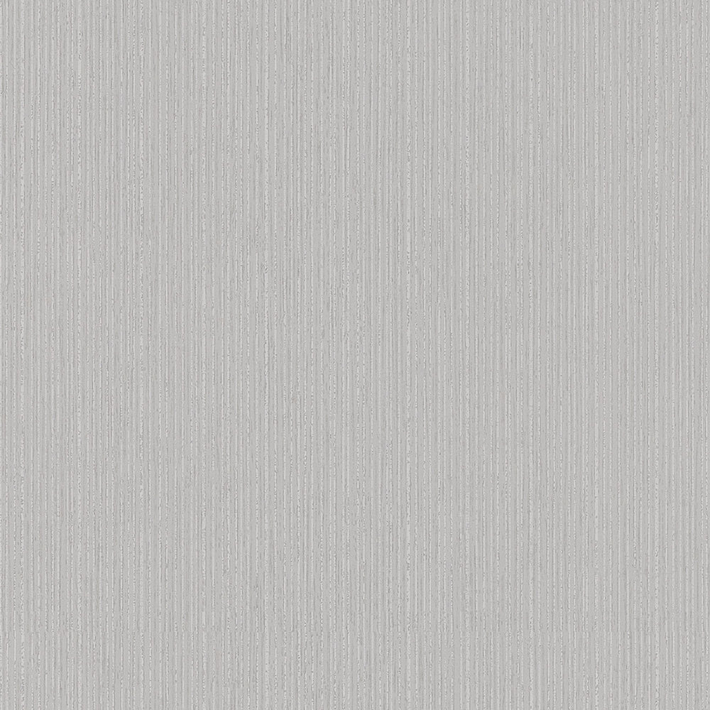             Papier peint intissé gris béton uni avec effet de lignes structurées
        