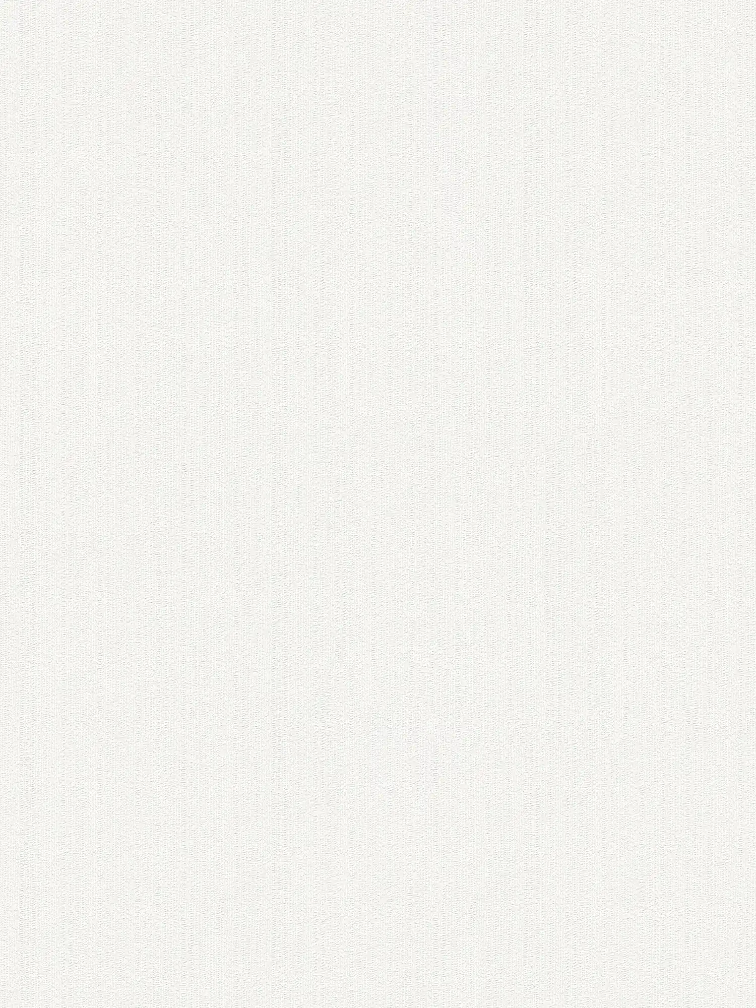 Non-woven wallpaper white monochrome, matt with foam structure
