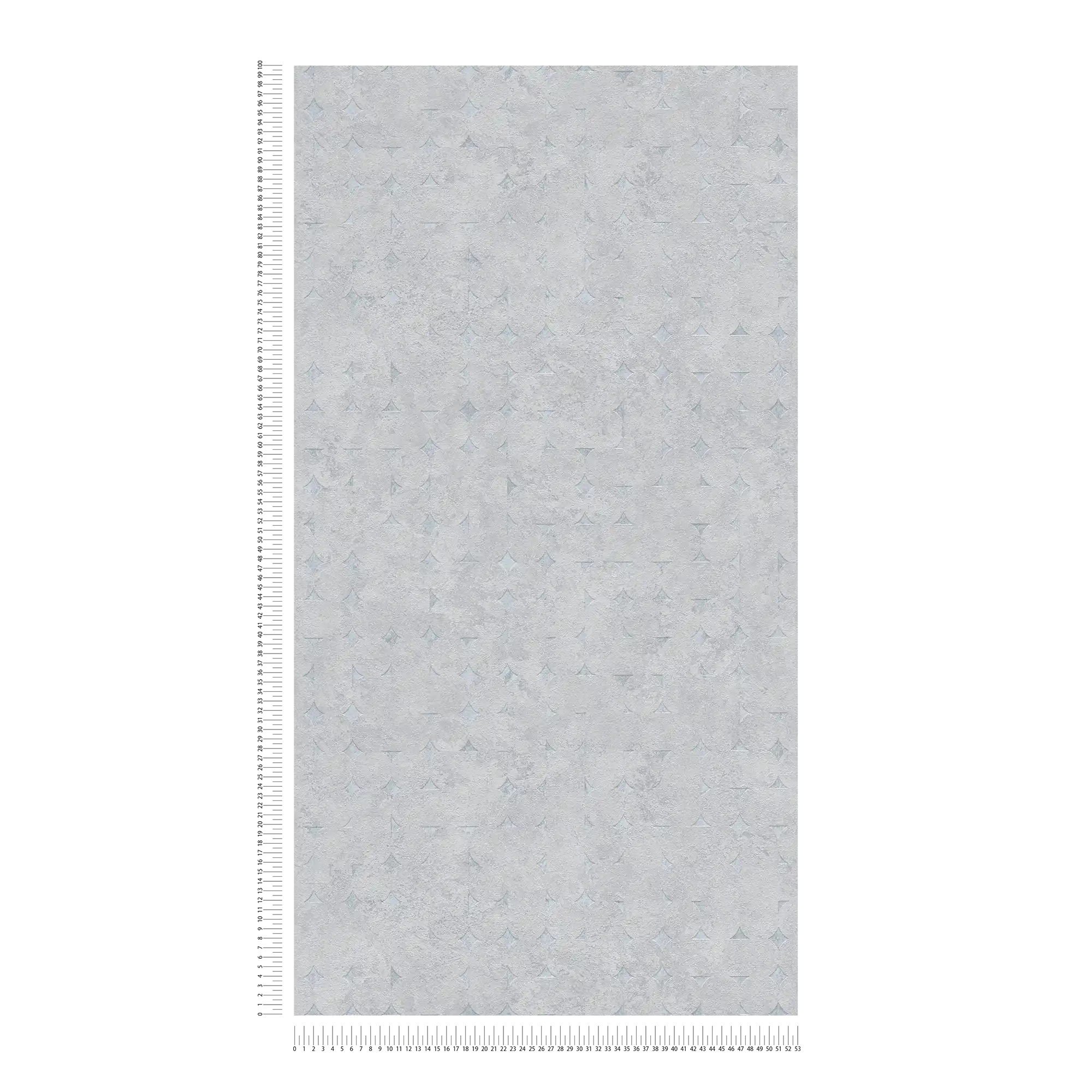             Non-woven wallpaper with geometric shapes and shiny accents - light grey, silver
        