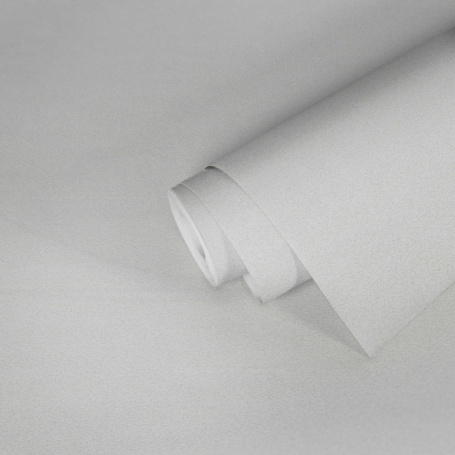            Papier peint uni avec structure de surface fine - blanc
        
