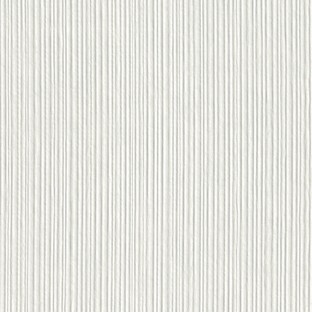             White wallpaper with lined texture pattern
        