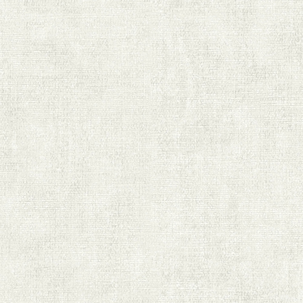             Papier peint uni aspect lin de style scandinave - Crème
        