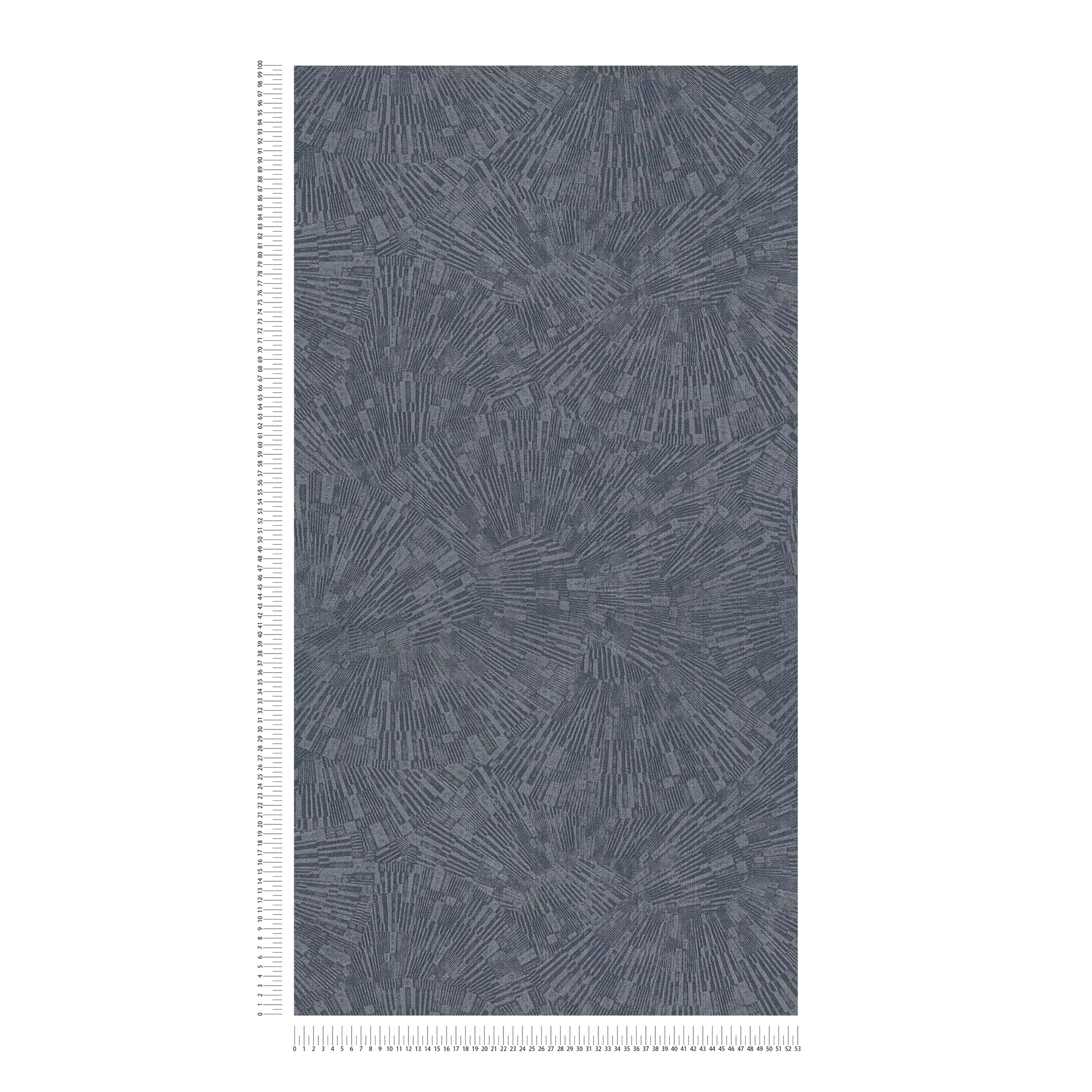             Plain wallpaper with graphic pattern & gloss effect - Blue
        