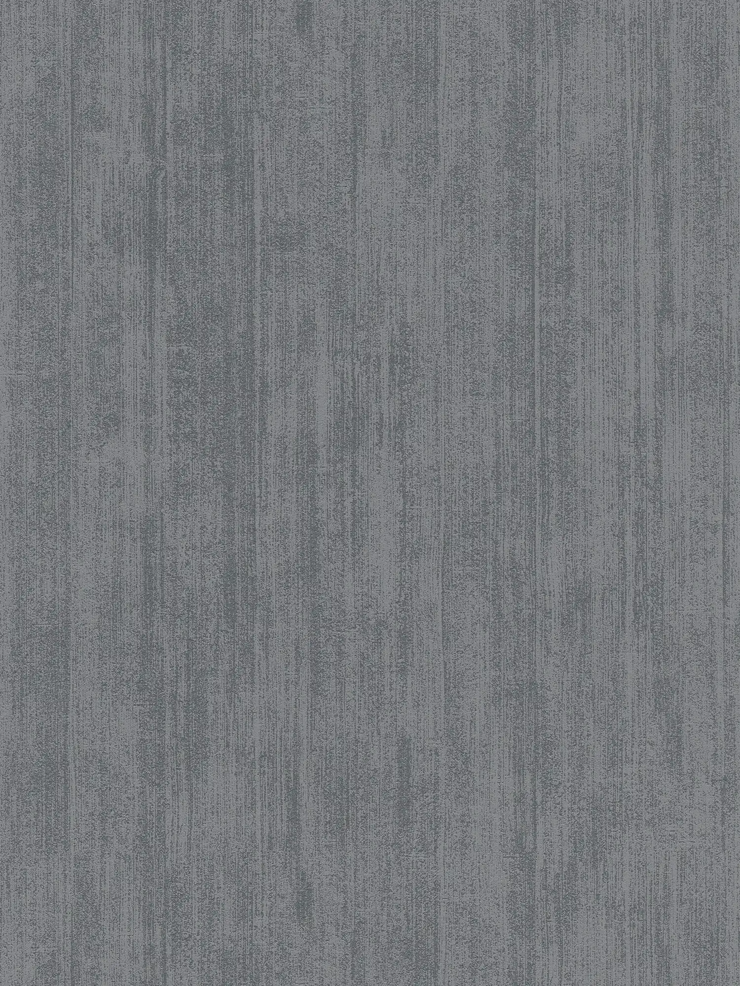 Plain non-woven wallpaper with tone-on-tone hatching - black
