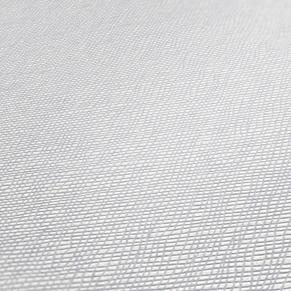             Neutral non-woven wallpaper white with textile texture pattern
        