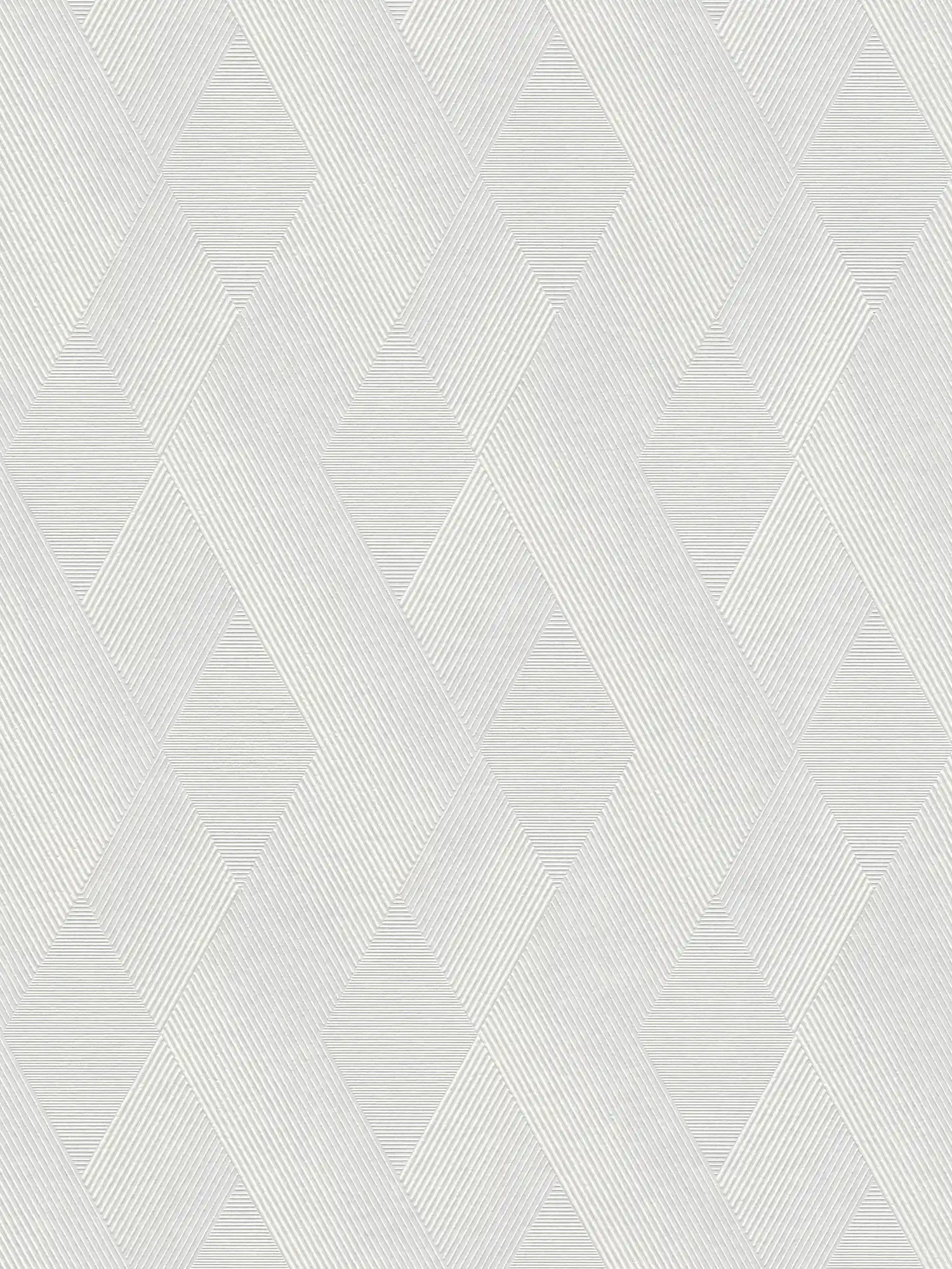 Paintable effect wallpaper with geometric pattern
