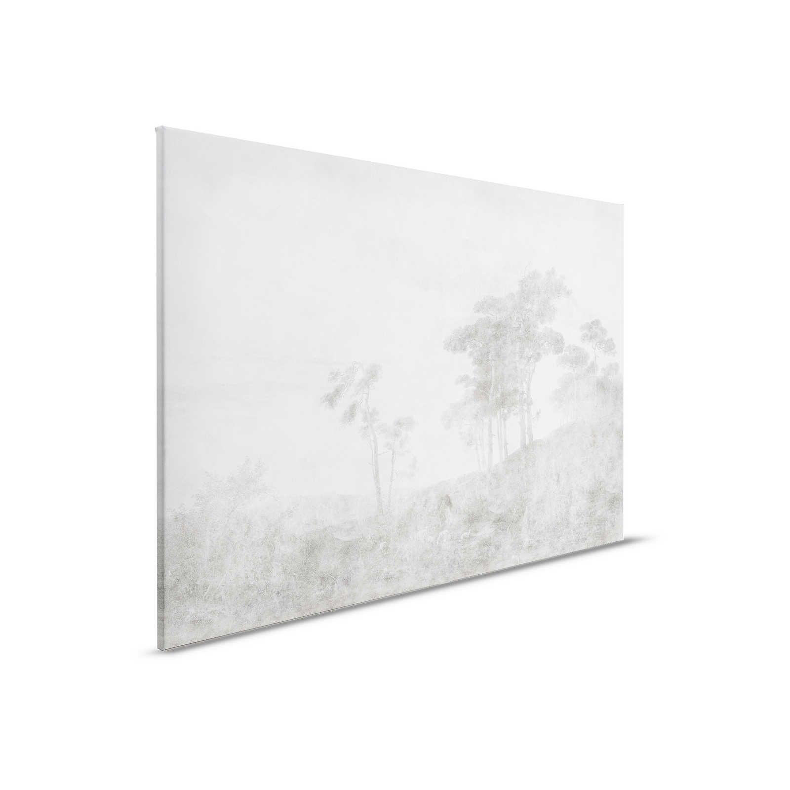 Romantic Grove 2 - Landscape Canvas Painting Vintage Style - 0.90 m x 0.60 m
