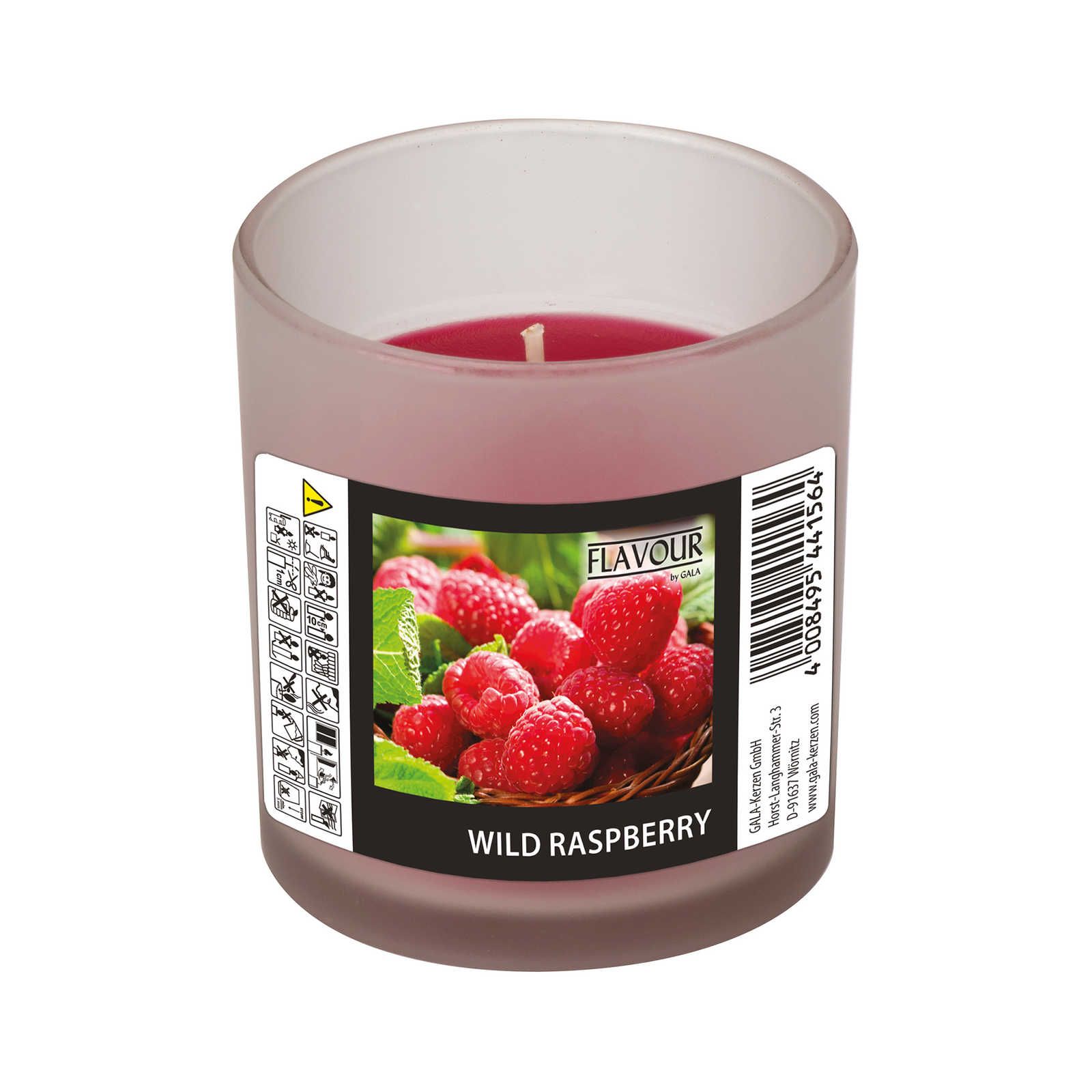             Raspberry scented candle with sweet scent - 110g
        