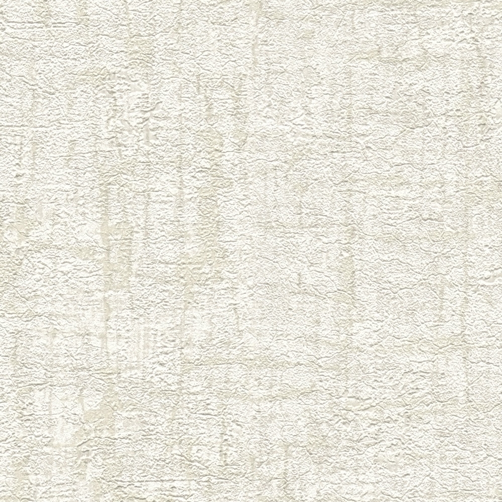            papier peint en papier intissé structuré aux couleurs douces aspect textile - blanc, beige, crème
        