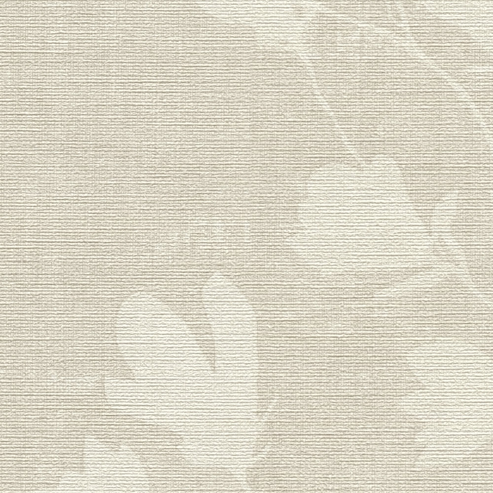             Papier peint beige avec motif naturel de feuilles
        