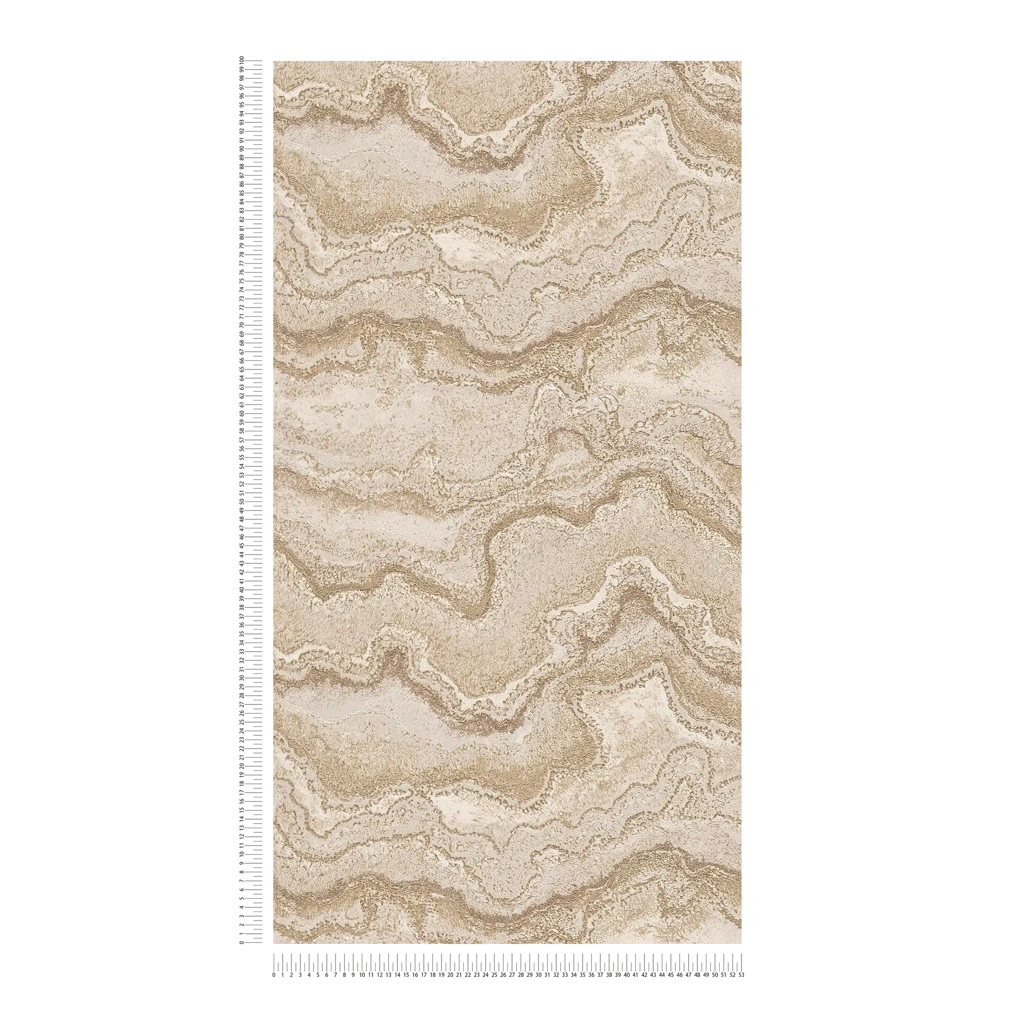             Marbled non-woven wallpaper with texture - grey, gold
        