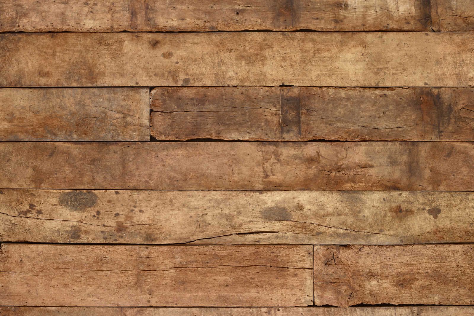             Tableau toile planches de chêne foncé - 0,90 m x 0,60 m
        