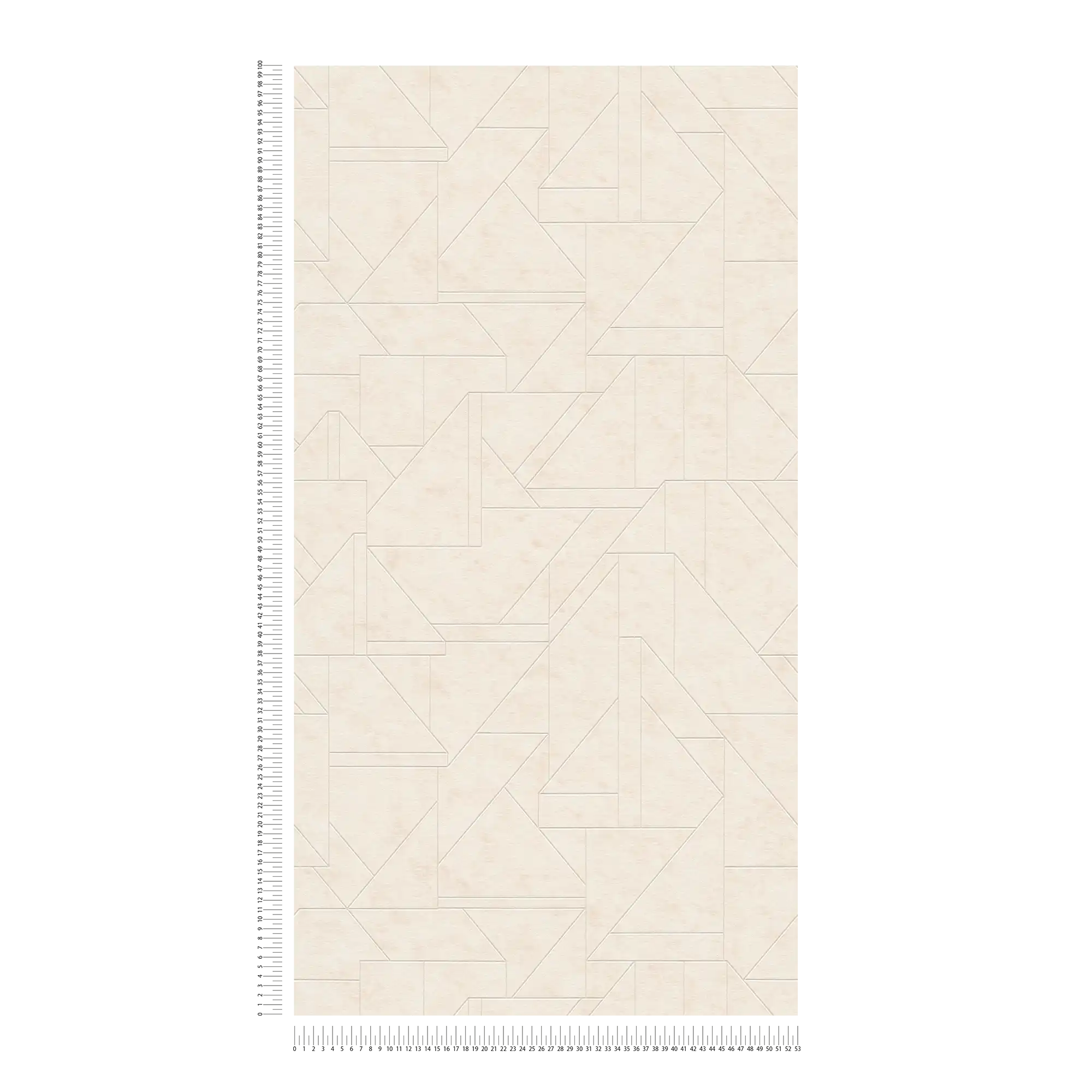             Vliesbehang met grafisch lijnenspel - crème, wit, zilver
        