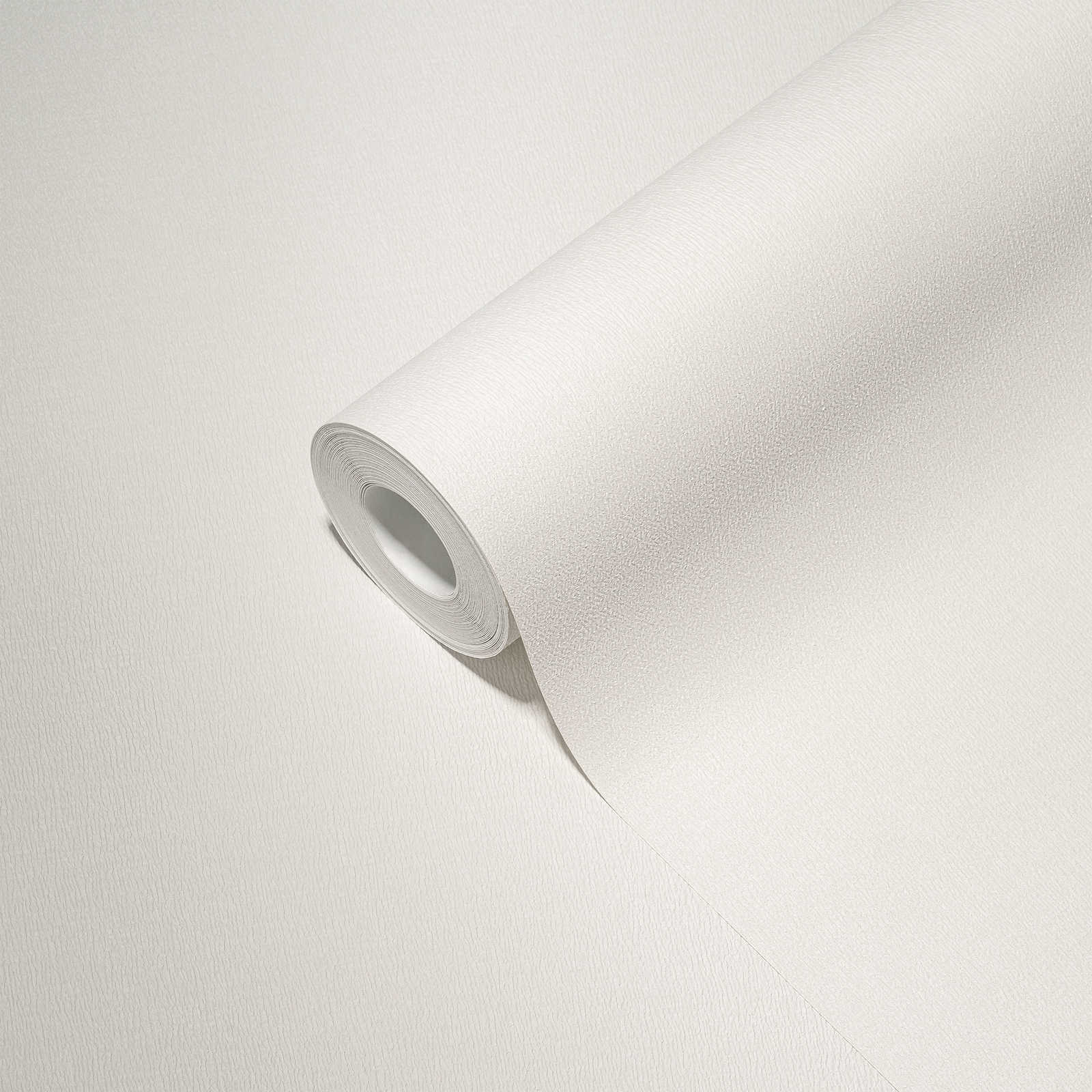            Non-woven wallpaper monochrome in light shades - white
        