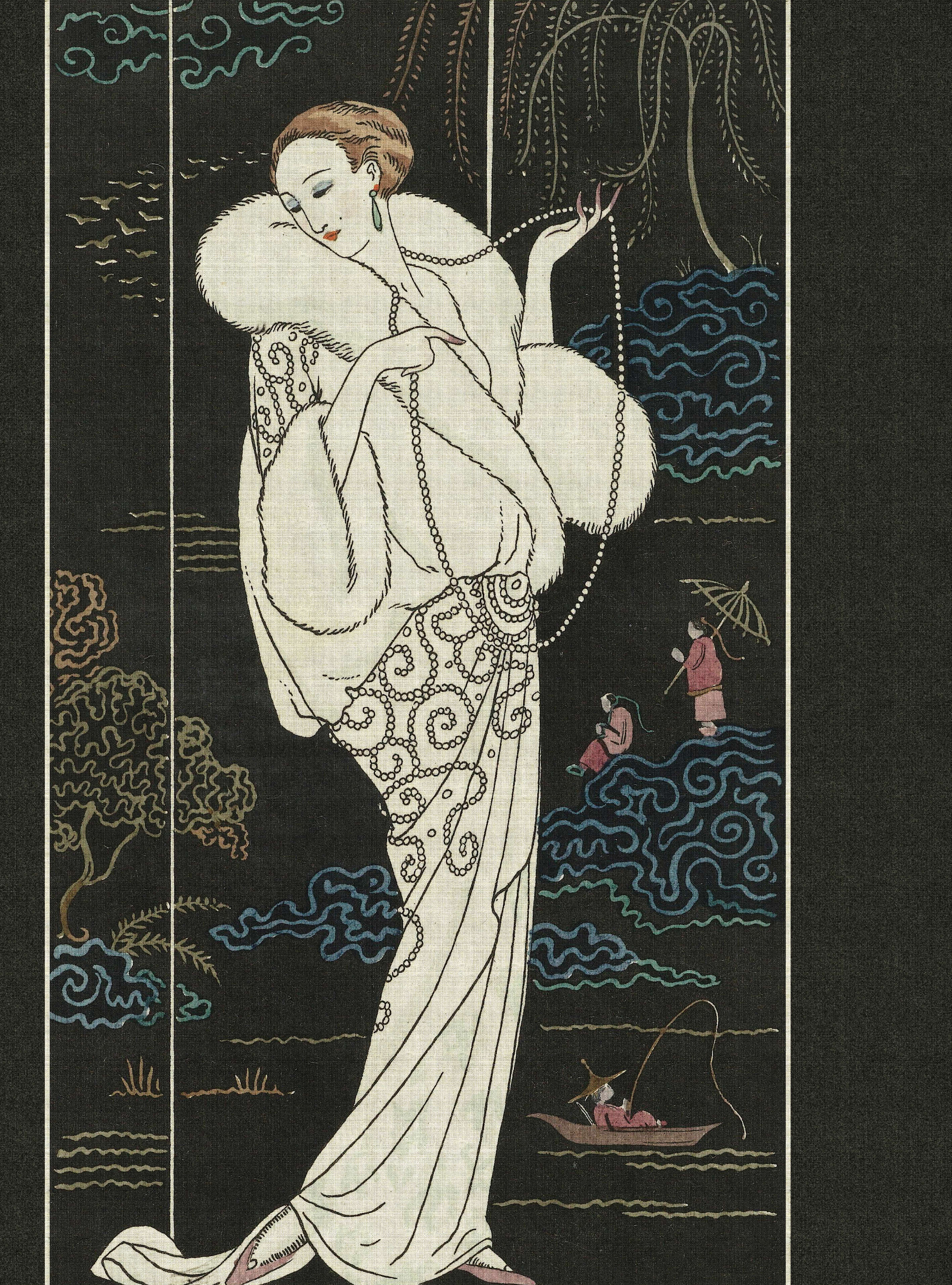             Adlon 3 - Papier peint panoramique Dame en fourrure Asian Design
        