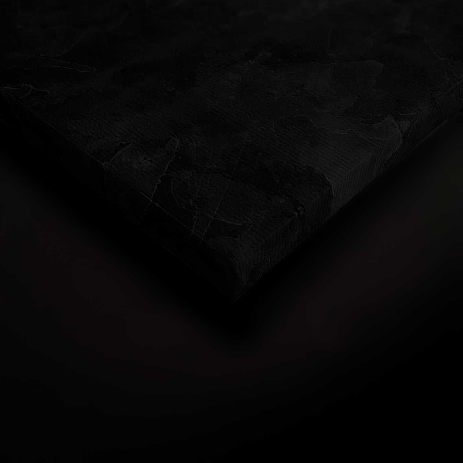             Tableau noir sur toile Look craie - 0,90 m x 0,60 m
        
