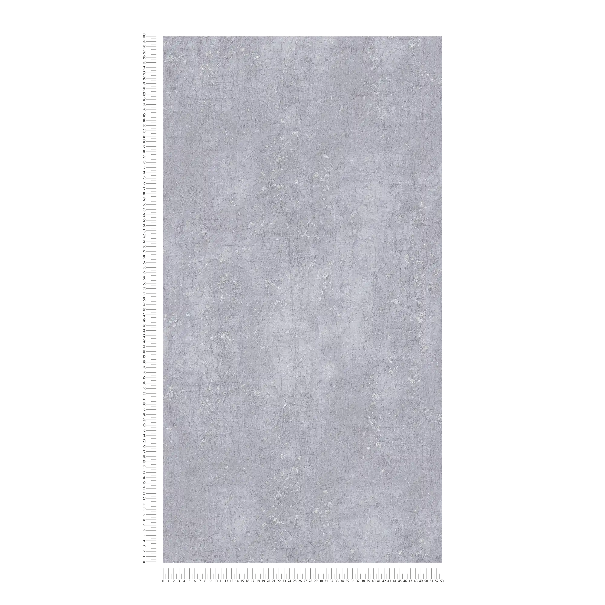             Carta da parati grigia effetto intonaco in look usato - grigio, metallizzato
        
