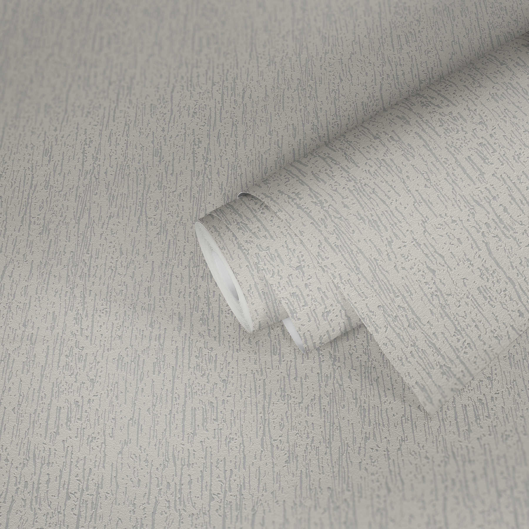             Paintable non-woven wallpaper in roughcast look - Paintable, White
        