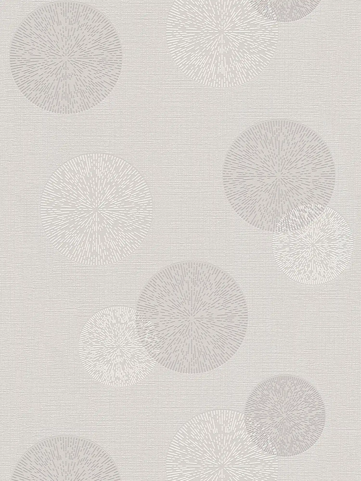 Textured wallpaper with retro pattern 50s vintage look - grey
