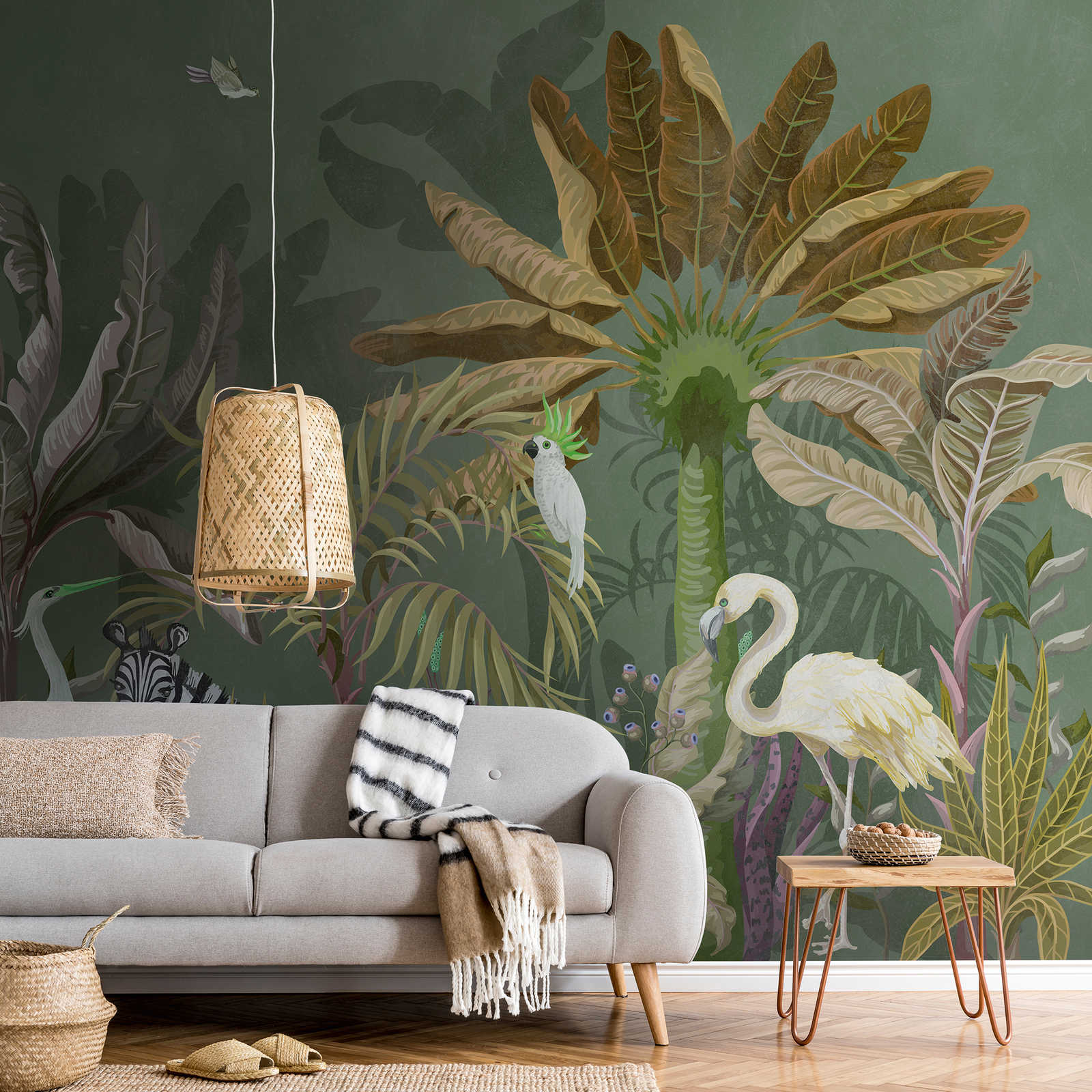 Wallpaper novelty | jungle motif wallpaper picture motif animals & plants
